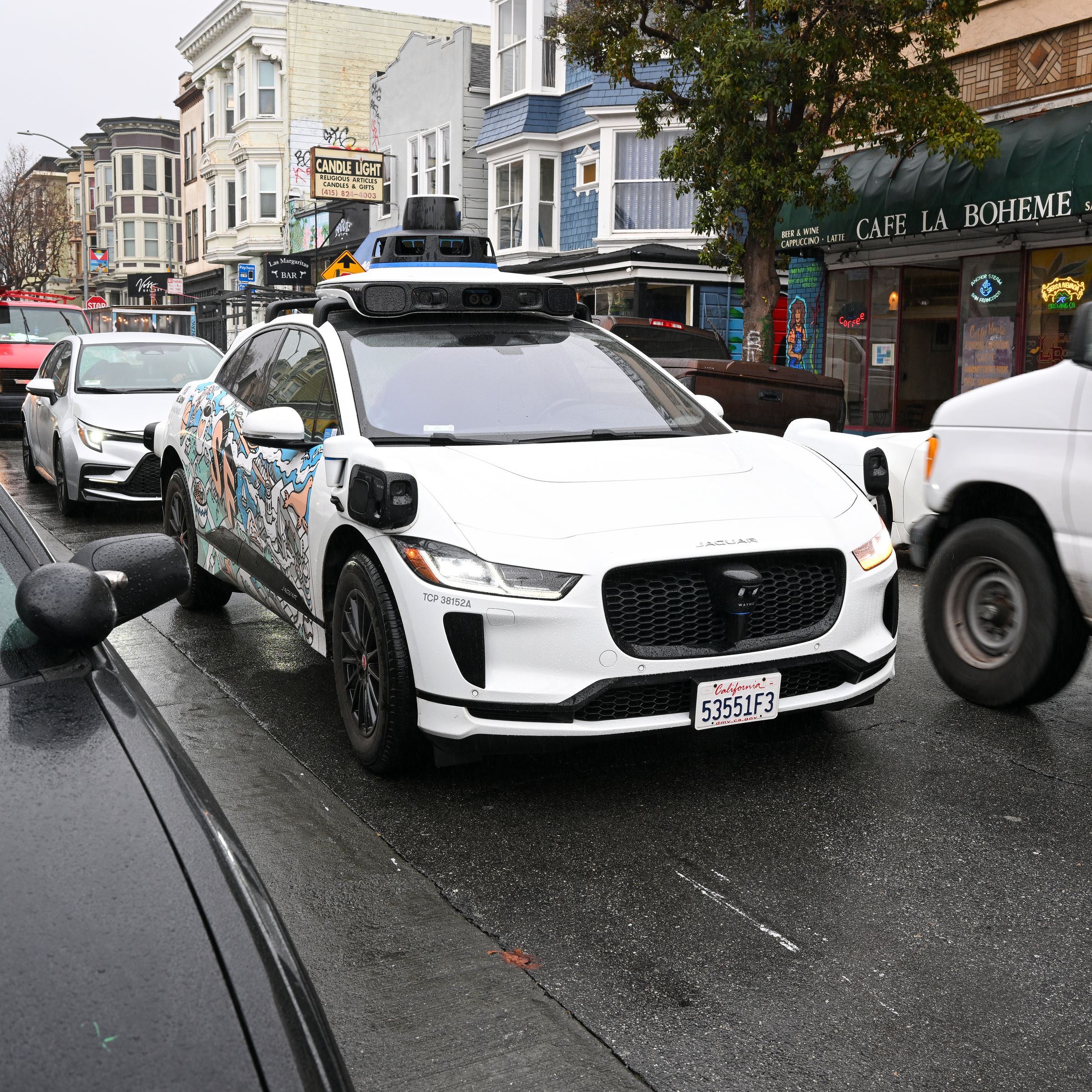 Waymo vehicle in San Francisco