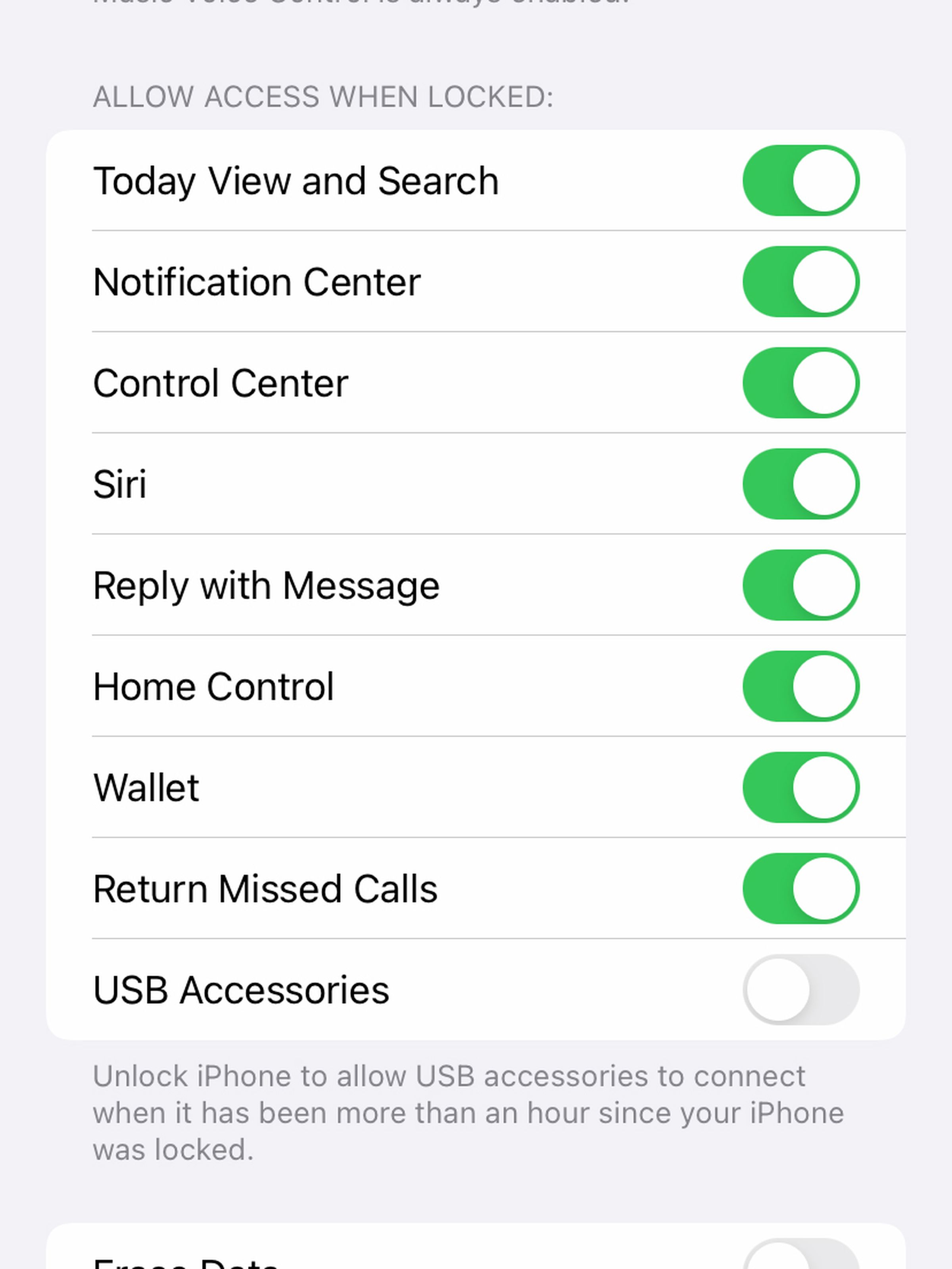 Decide which features are available to you when your phone is unlocked.