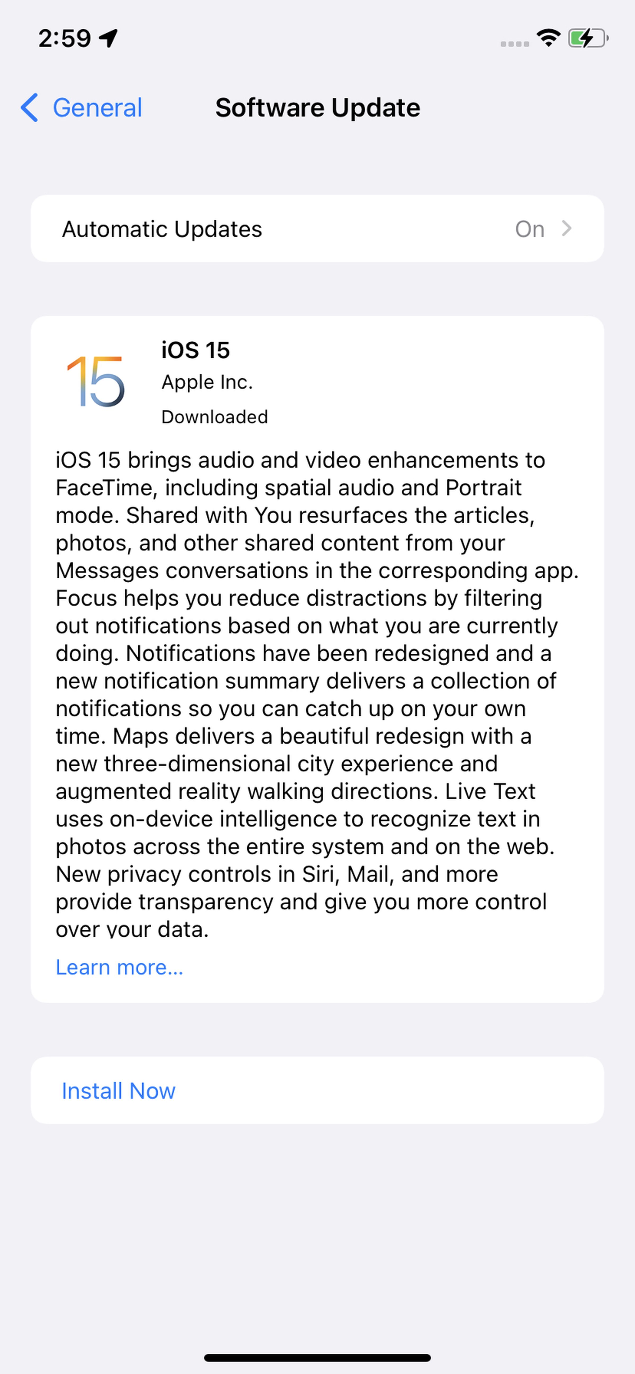 Your update to iOS 15 may be waiting for you.