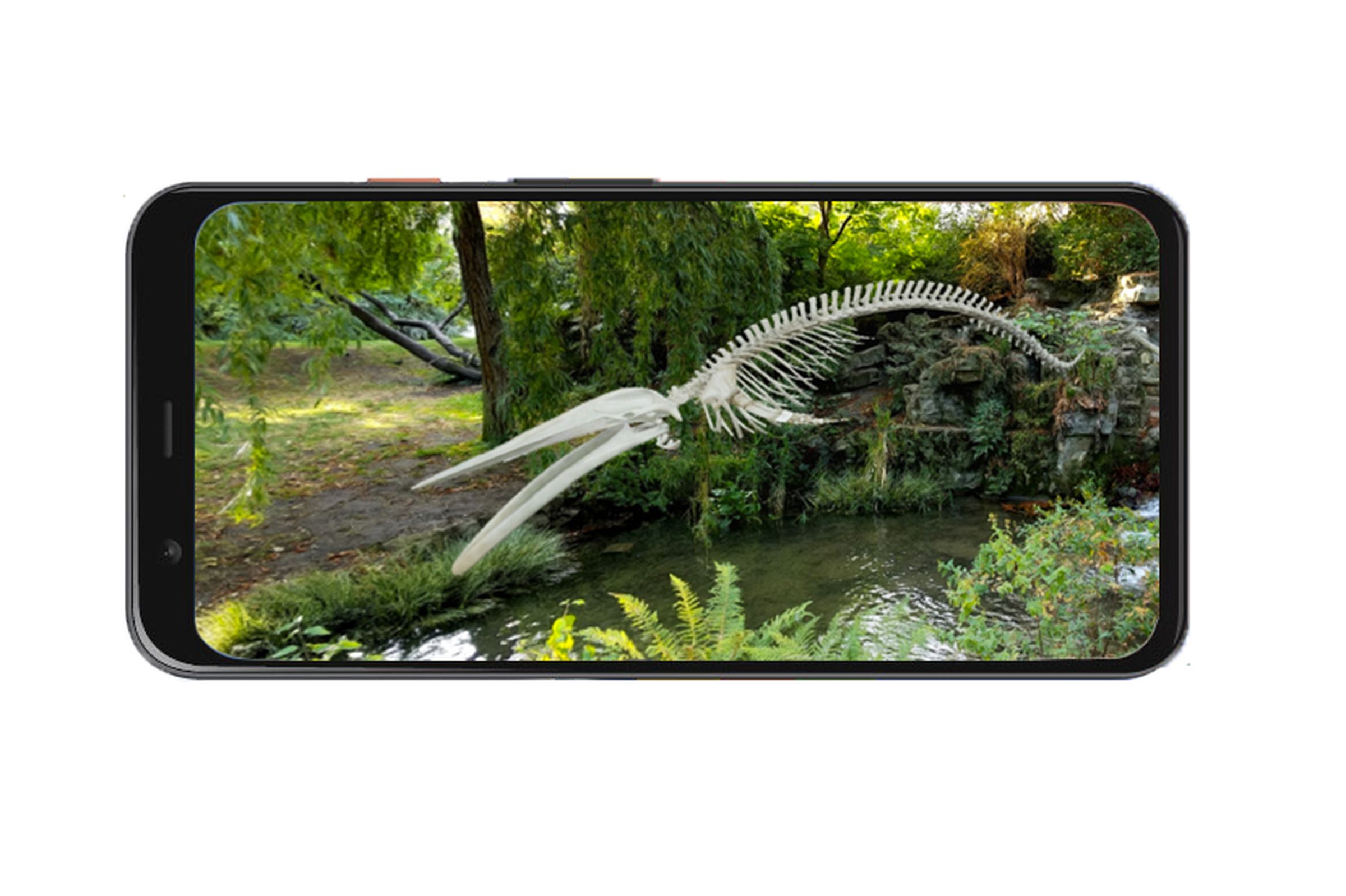 The feature overlays exhibits into your environment, allowing you to view them from any angle and take photos.
