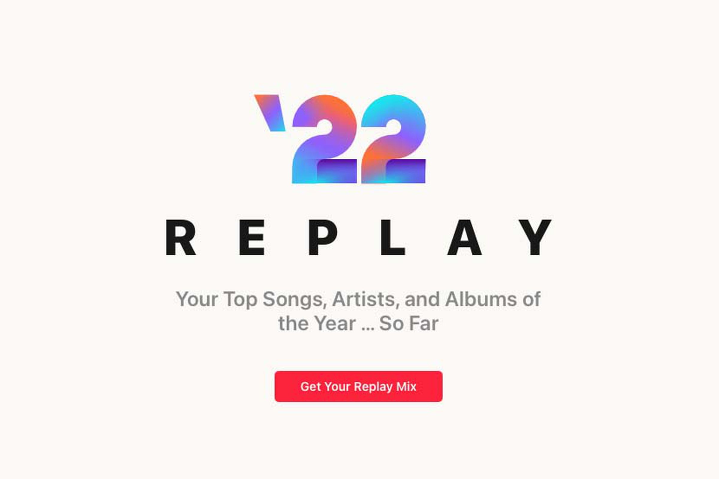 Apple Music Replay 2022.