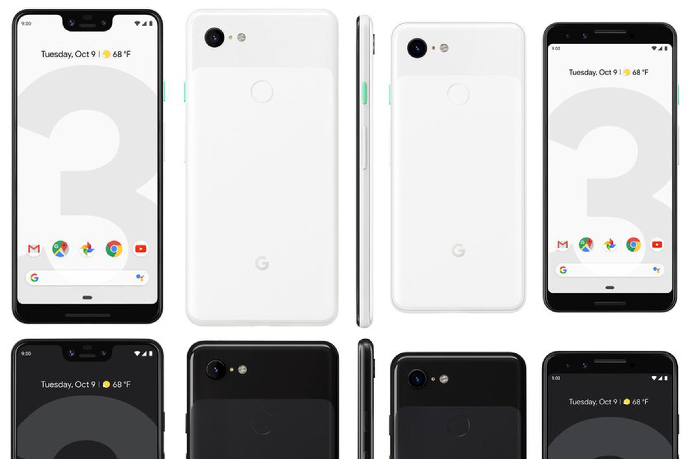 The latest leaked images of the Pixel 3.