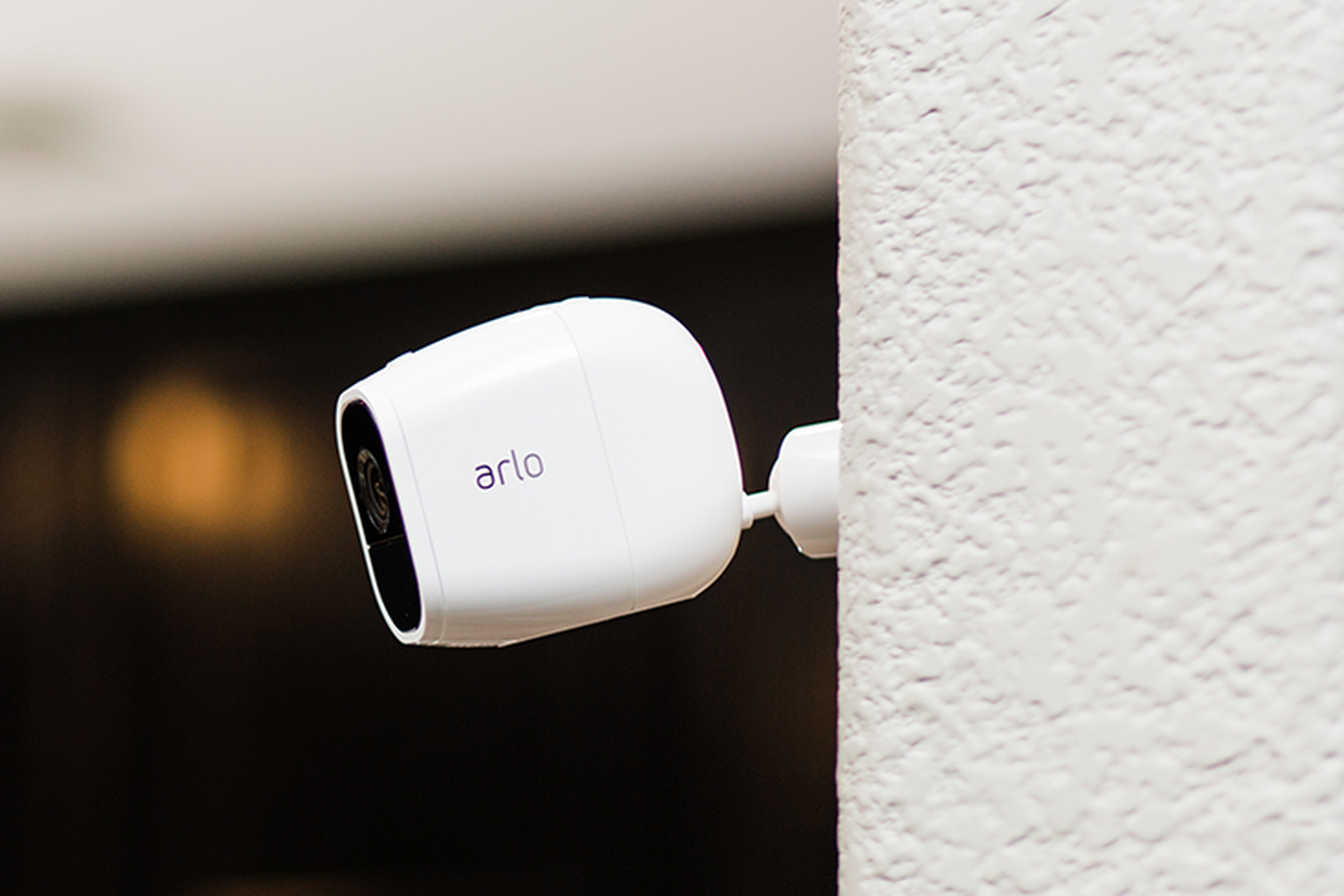 A close-up of the Arlo Pro 2 security camera