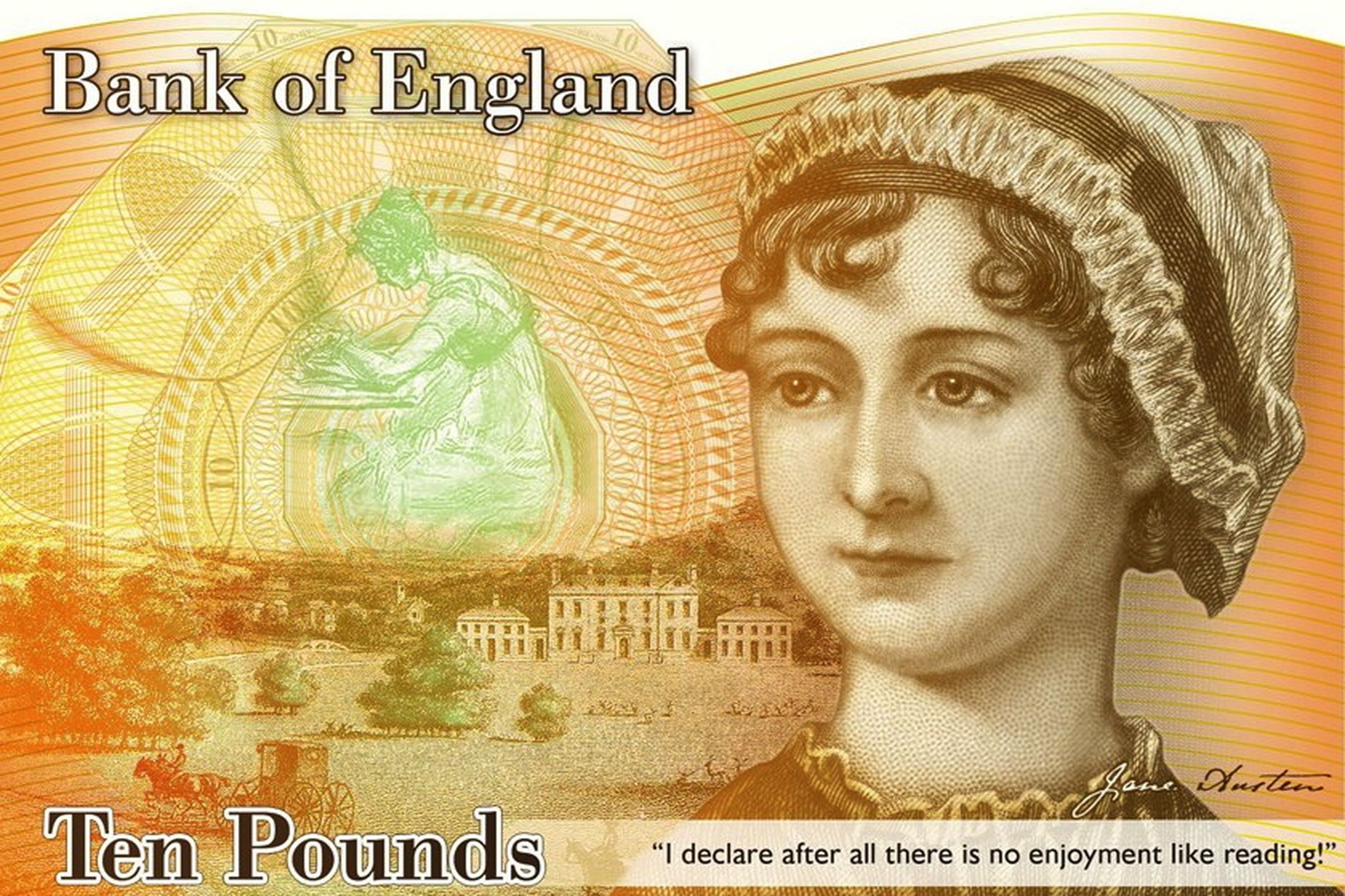 Jane Austen £10 Banknote