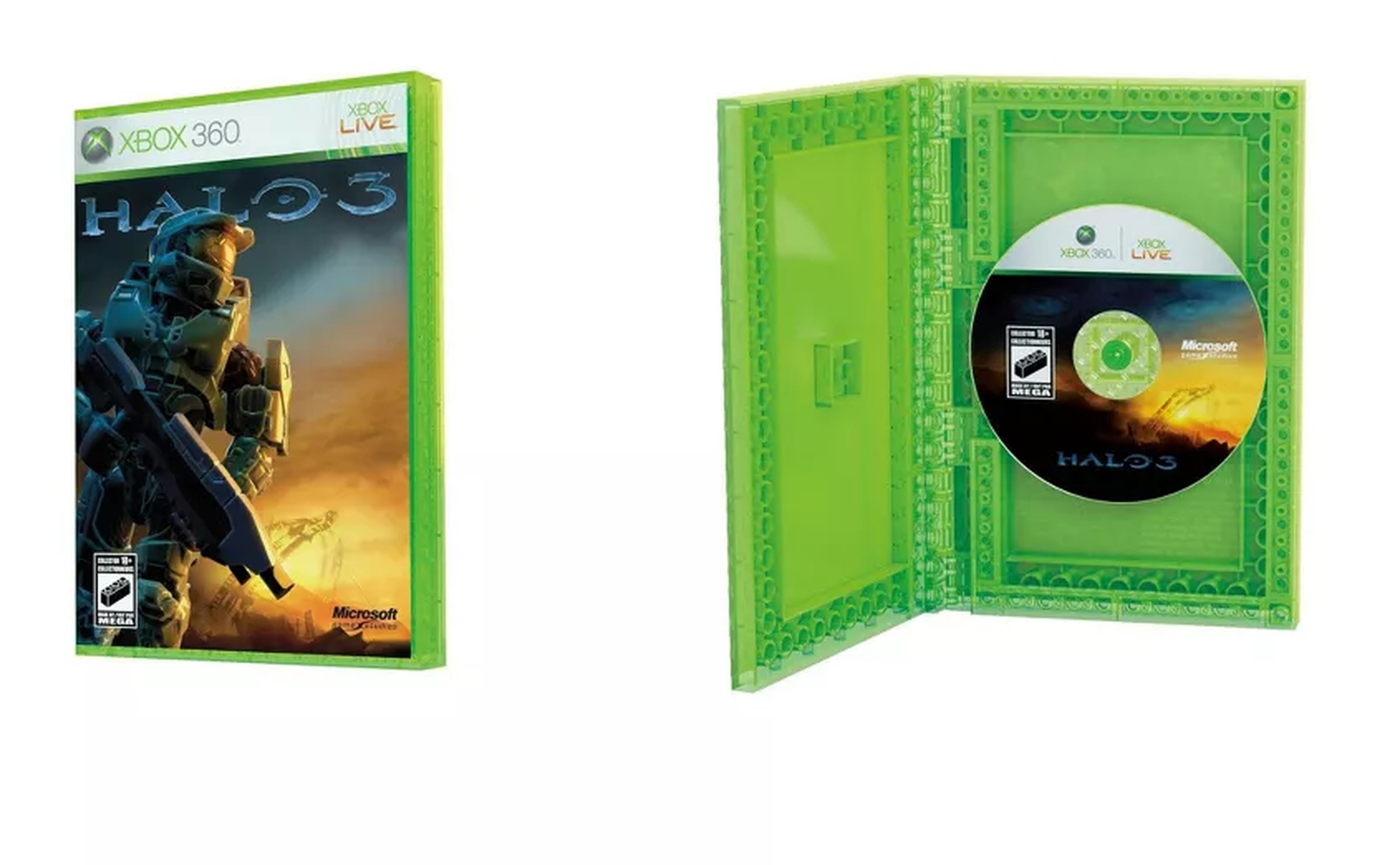 Image from Mega’s Xbox 360 console replica featuring a replica of the Xbox game Halo 3.
