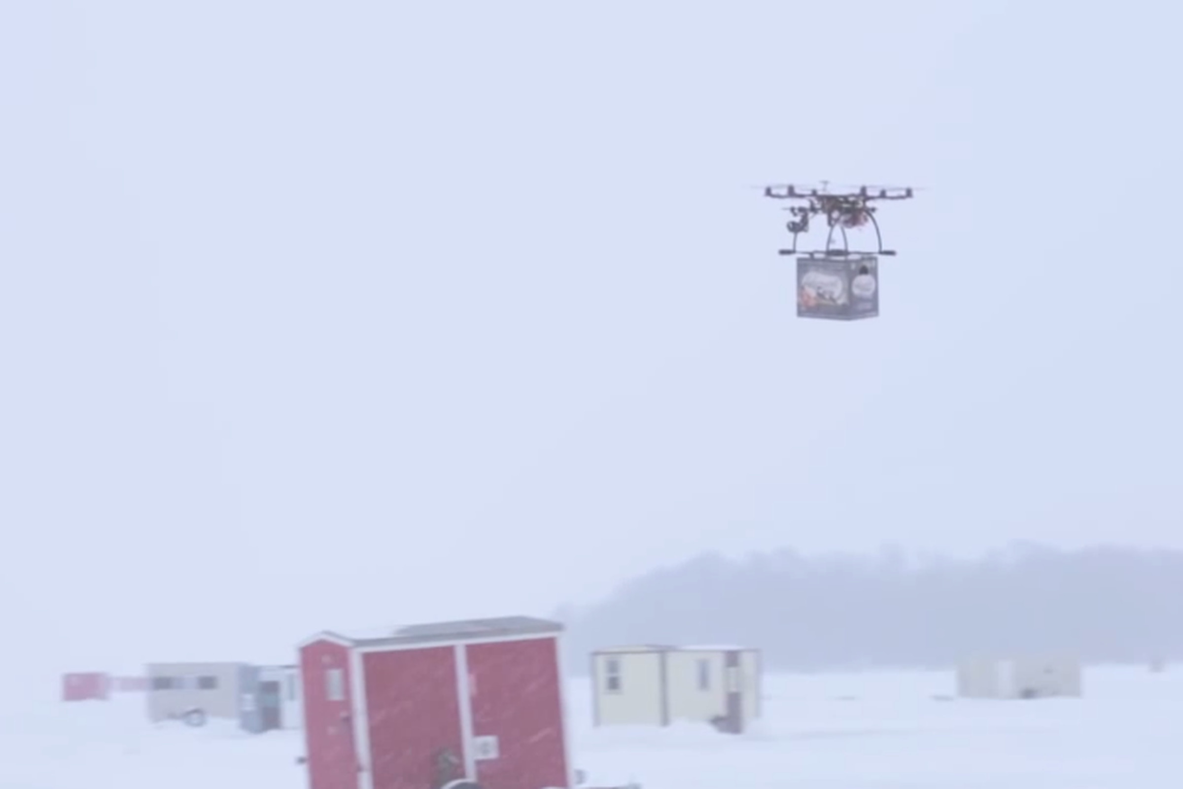 Beer delivery by drone