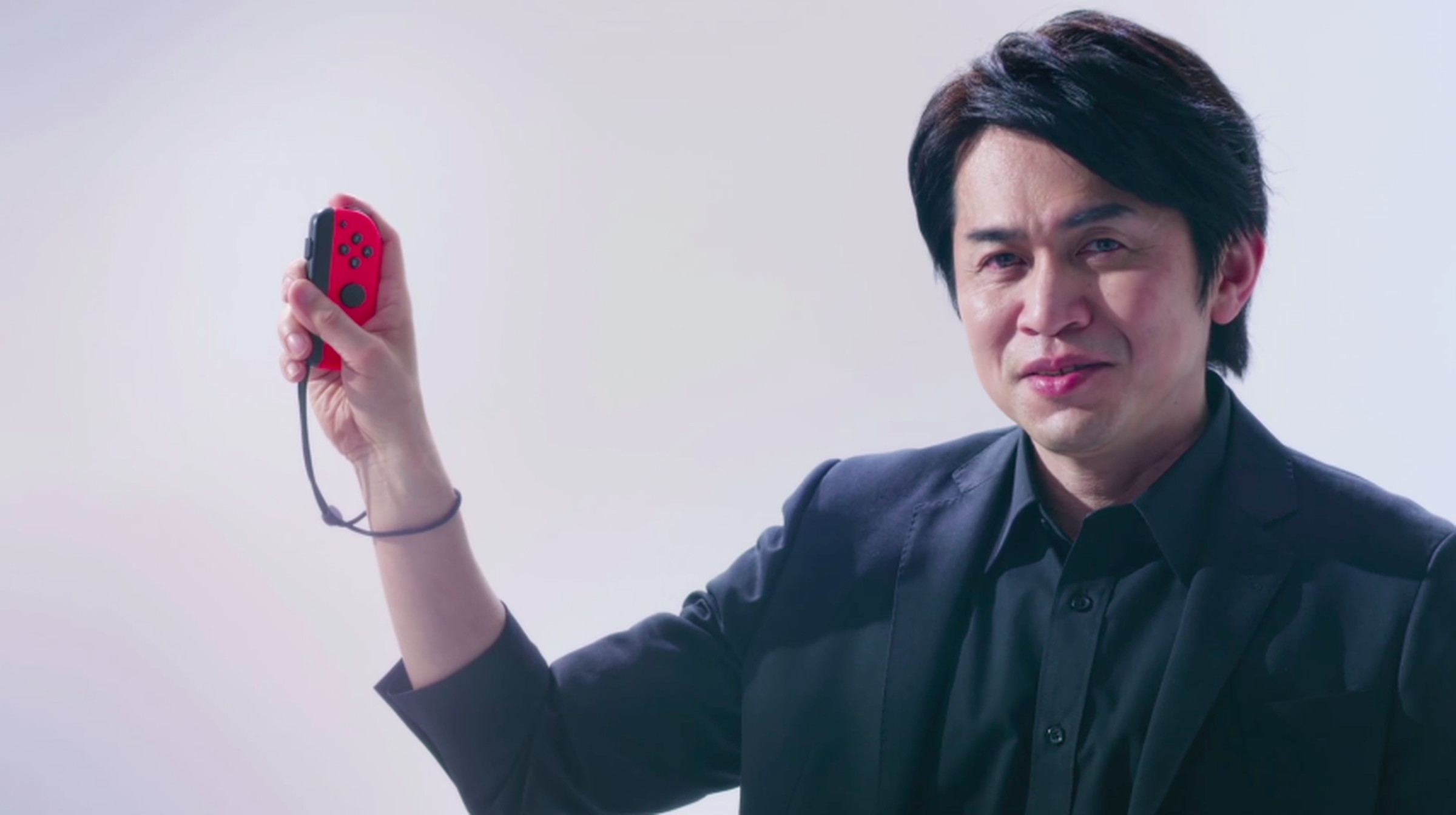 Yoshiaki Koizumi demonstrates the Joy-Con in a Nintendo Switch reveal video back in January.