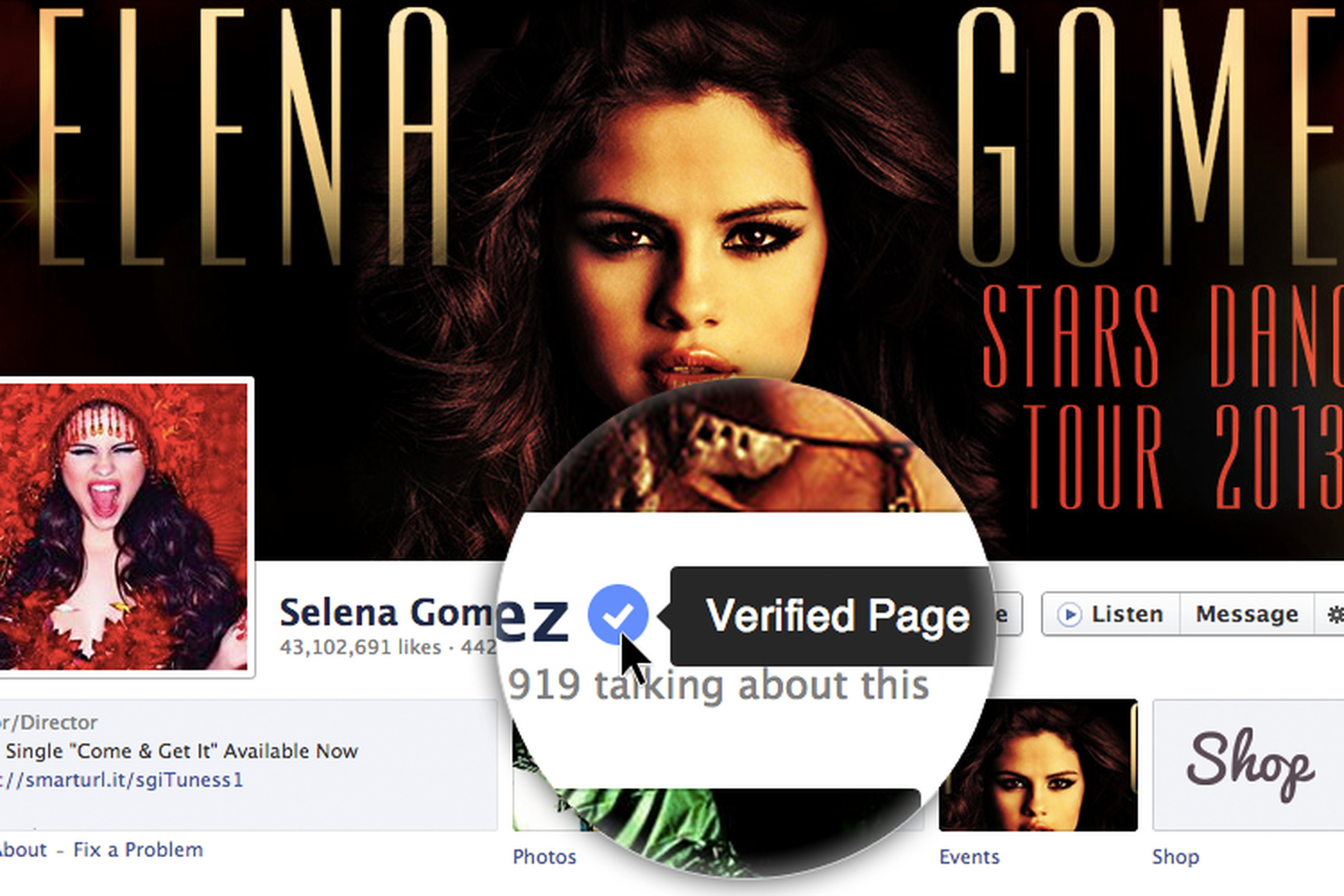 Verified Pages and Profiles in Facebook