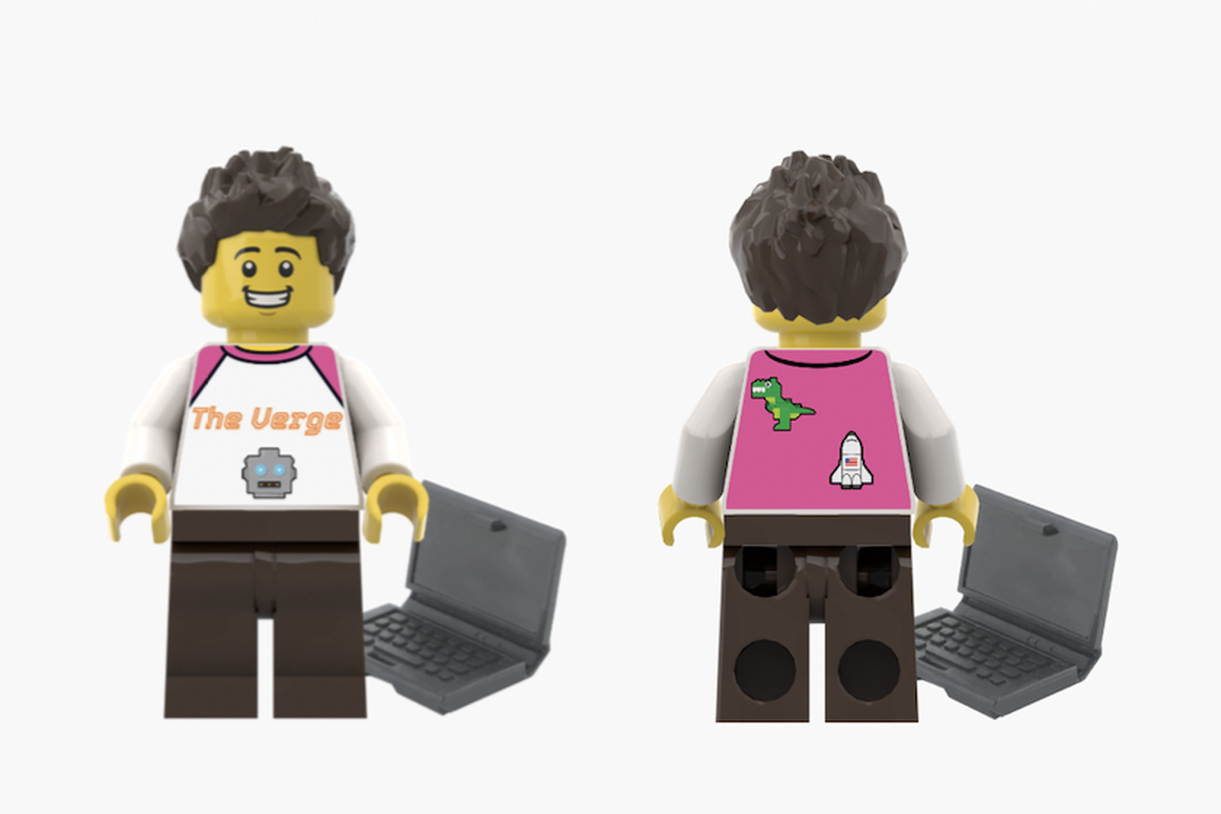 You too can make a Verge-themed Lego minifigure.