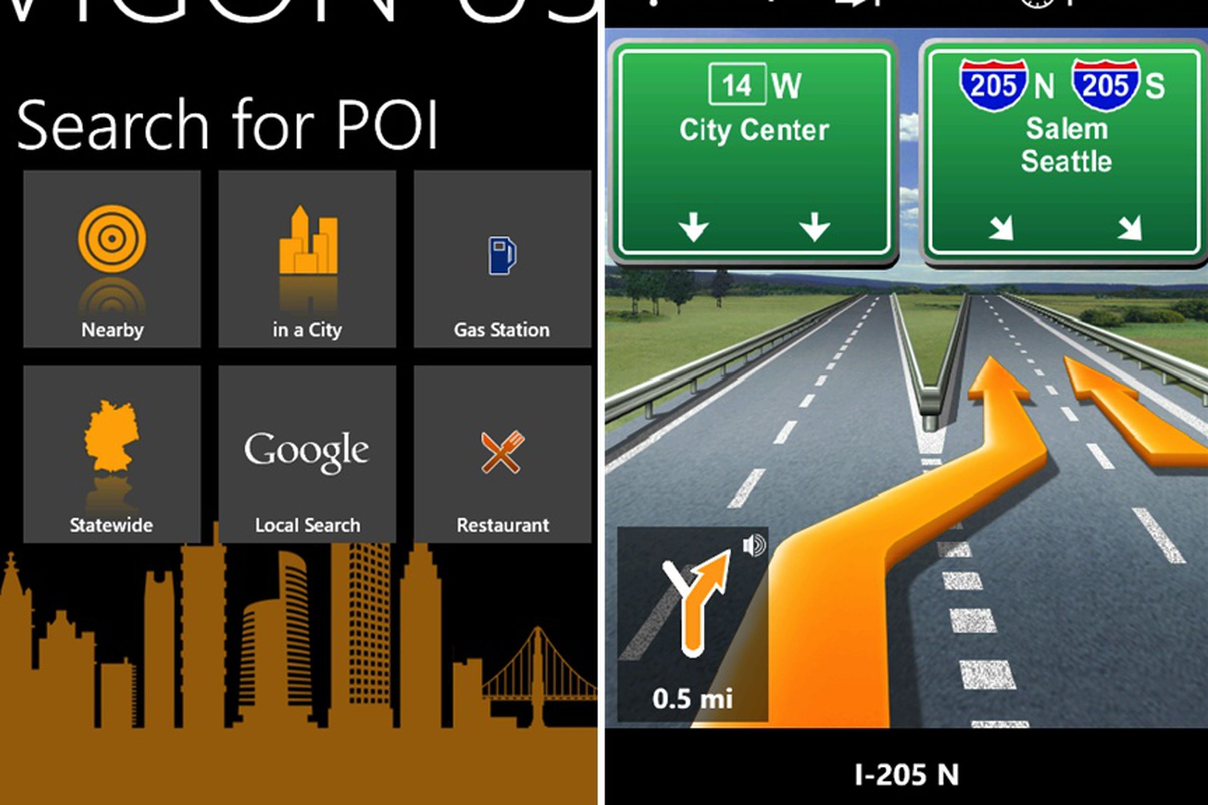 Navigon for Windows Phone
