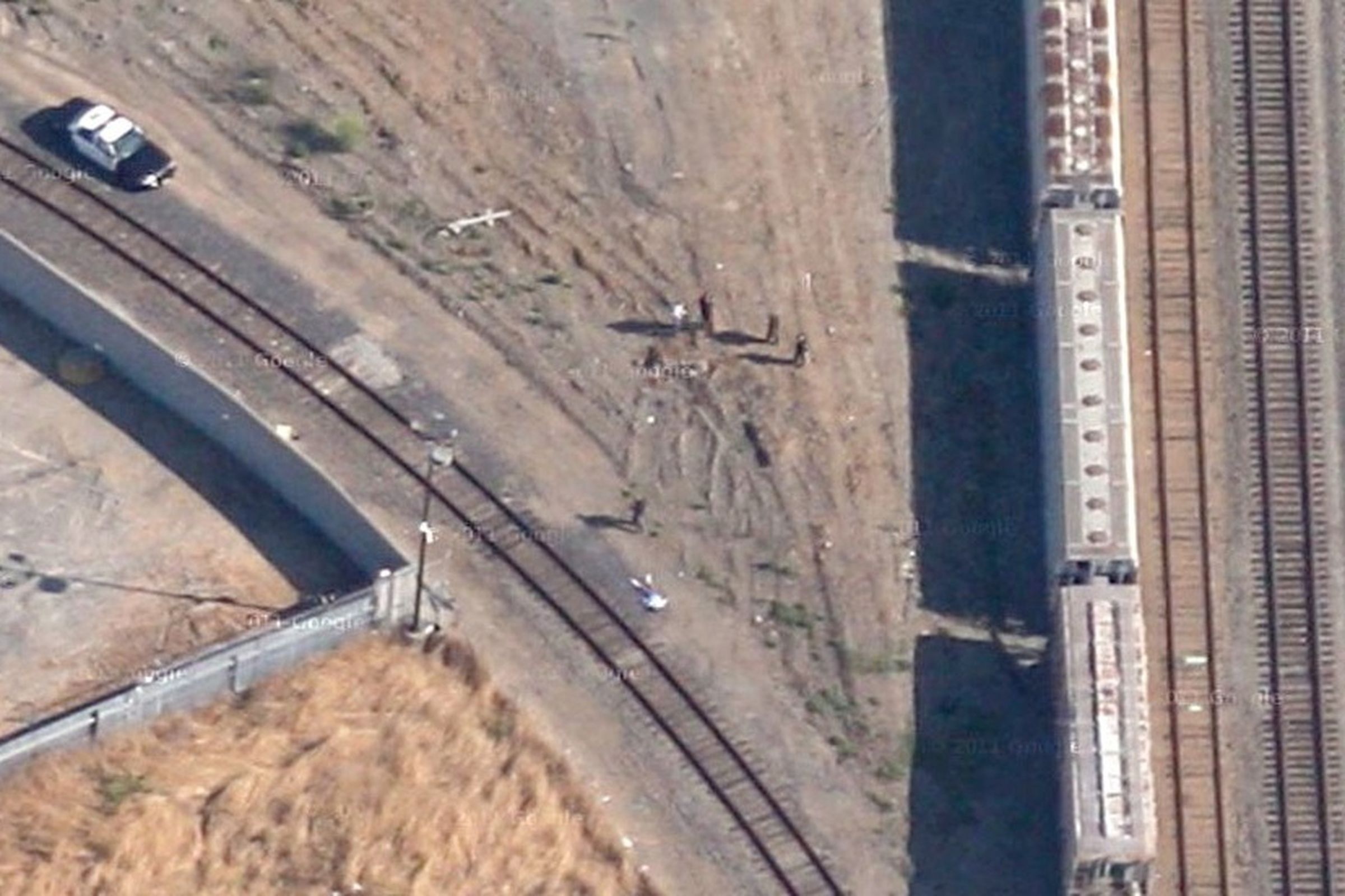 Google satellite photo of crime scene