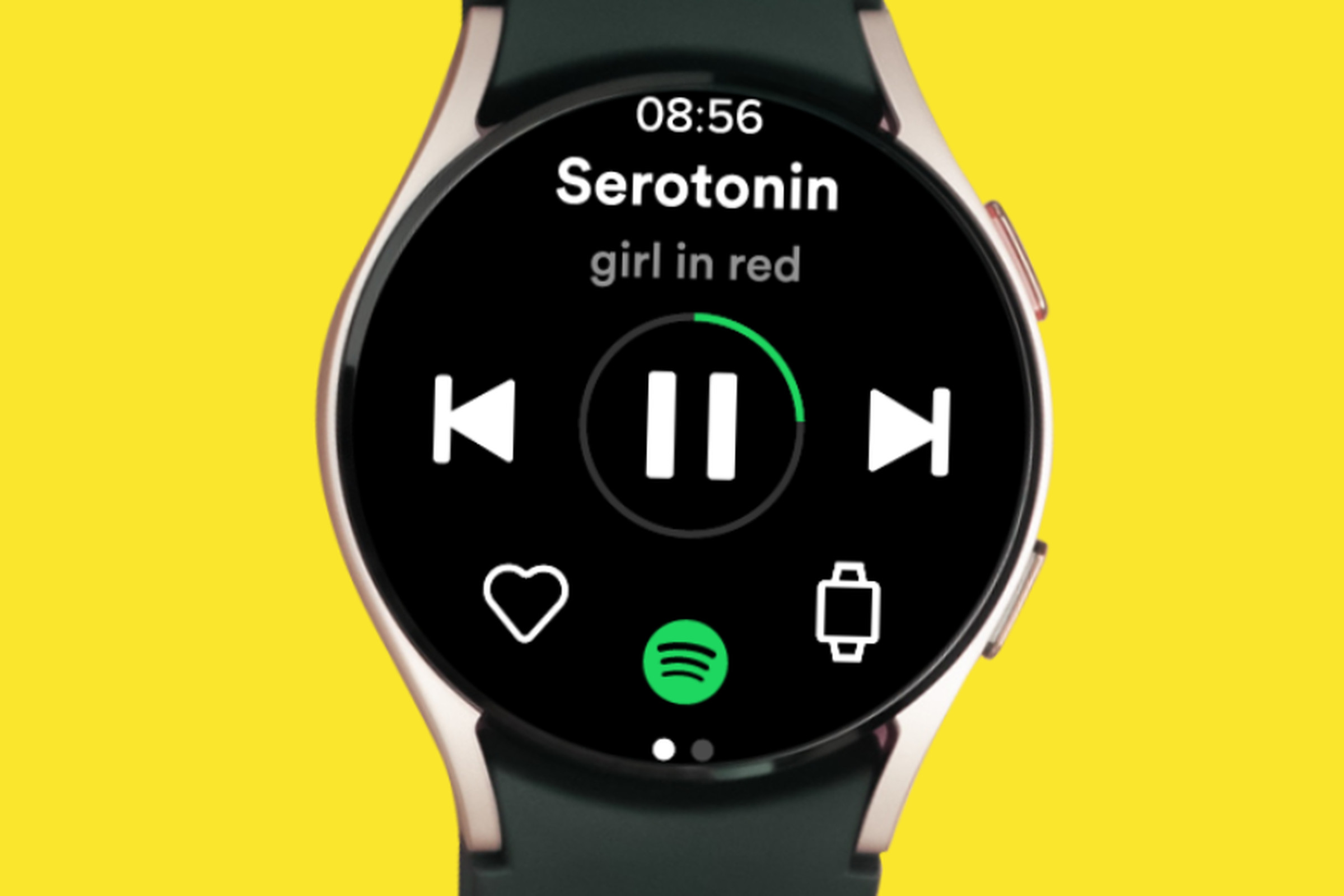 Spotify’s Wear OS app.
