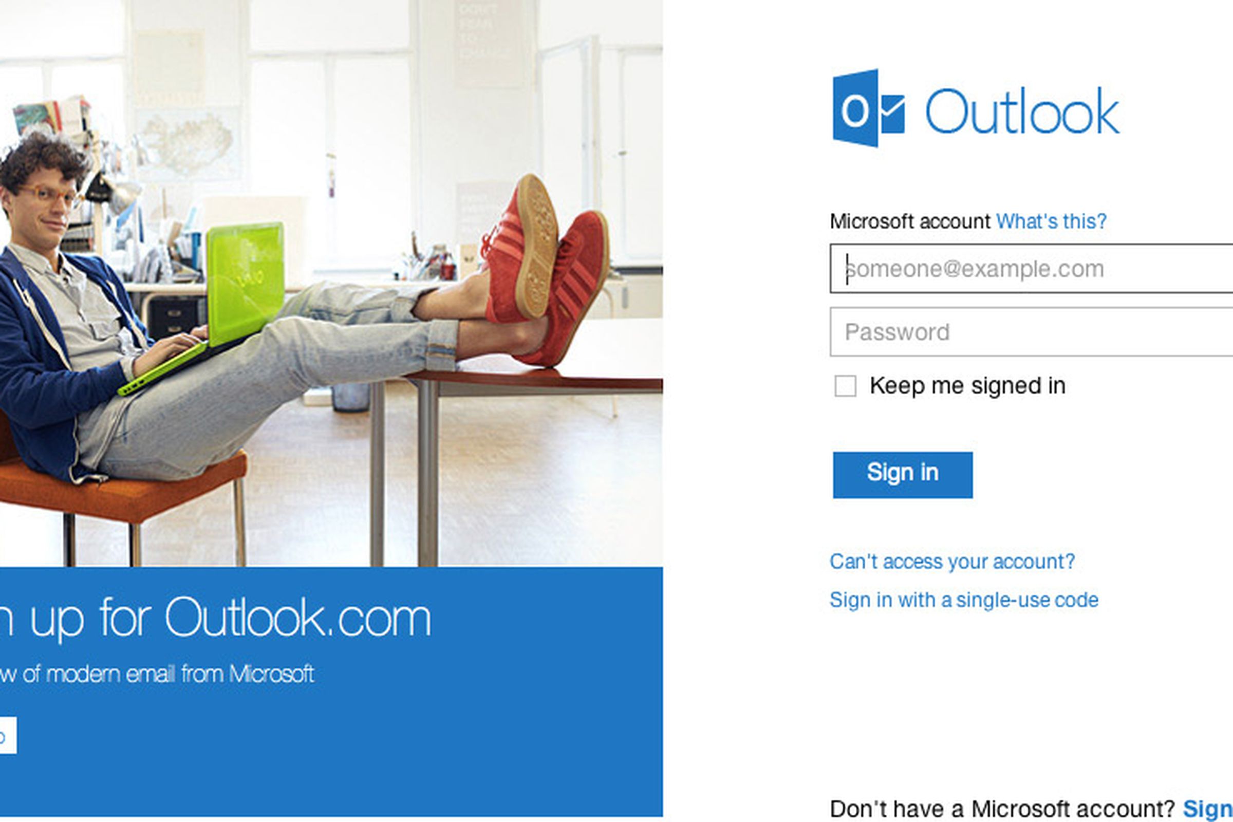 outlook signup