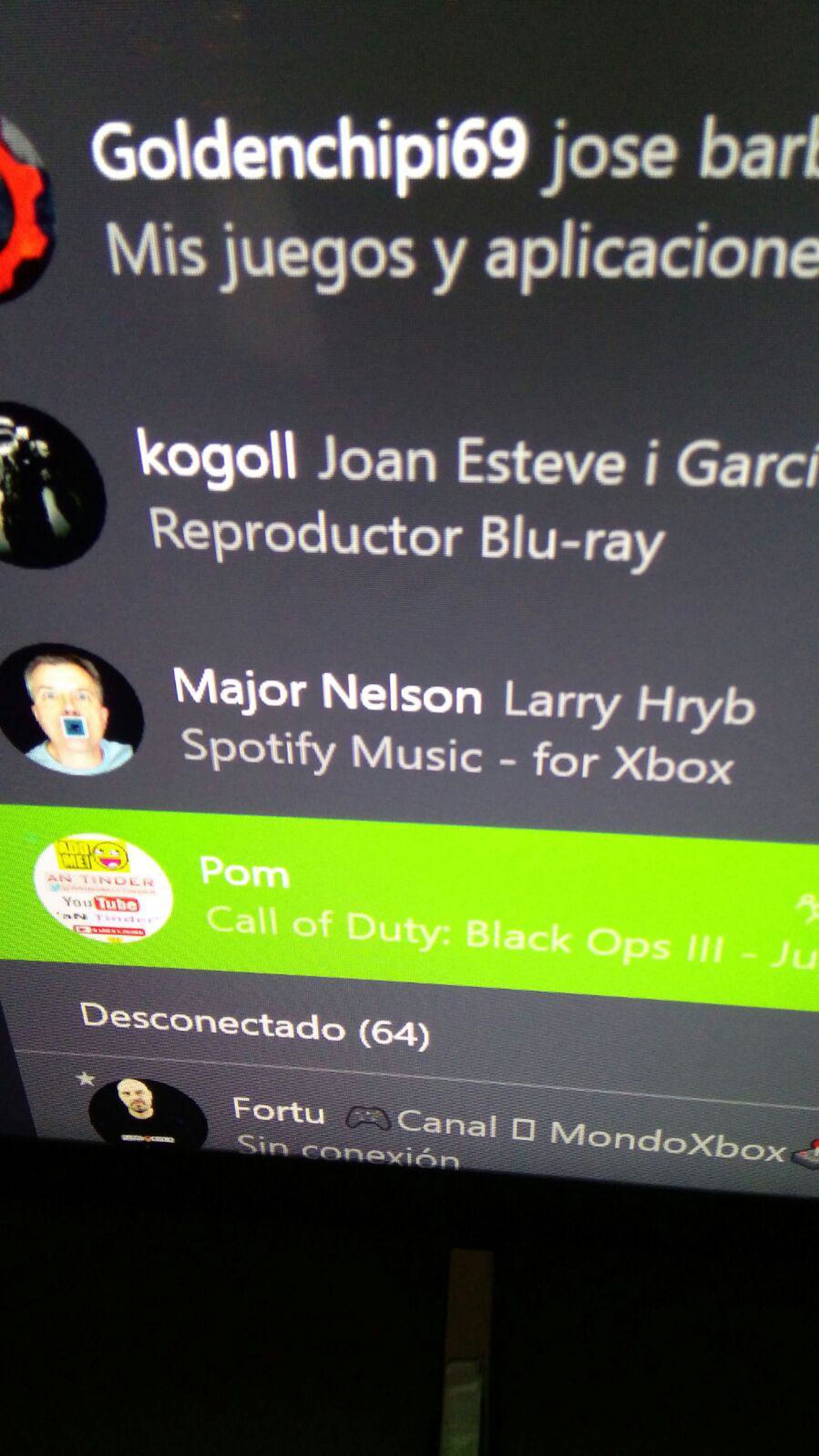 Microsoft’s Larry Hryb using Spotify on Xbox
