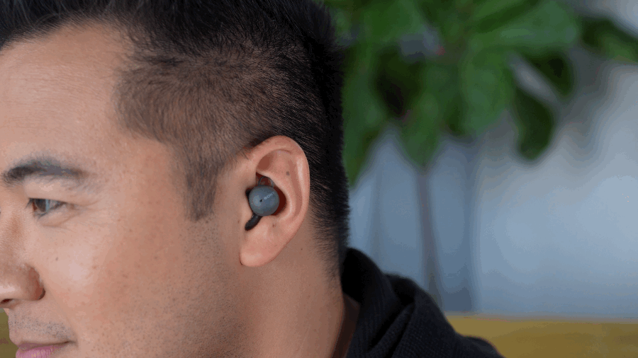 You can tap your skin instead of the actual earbuds to control them.