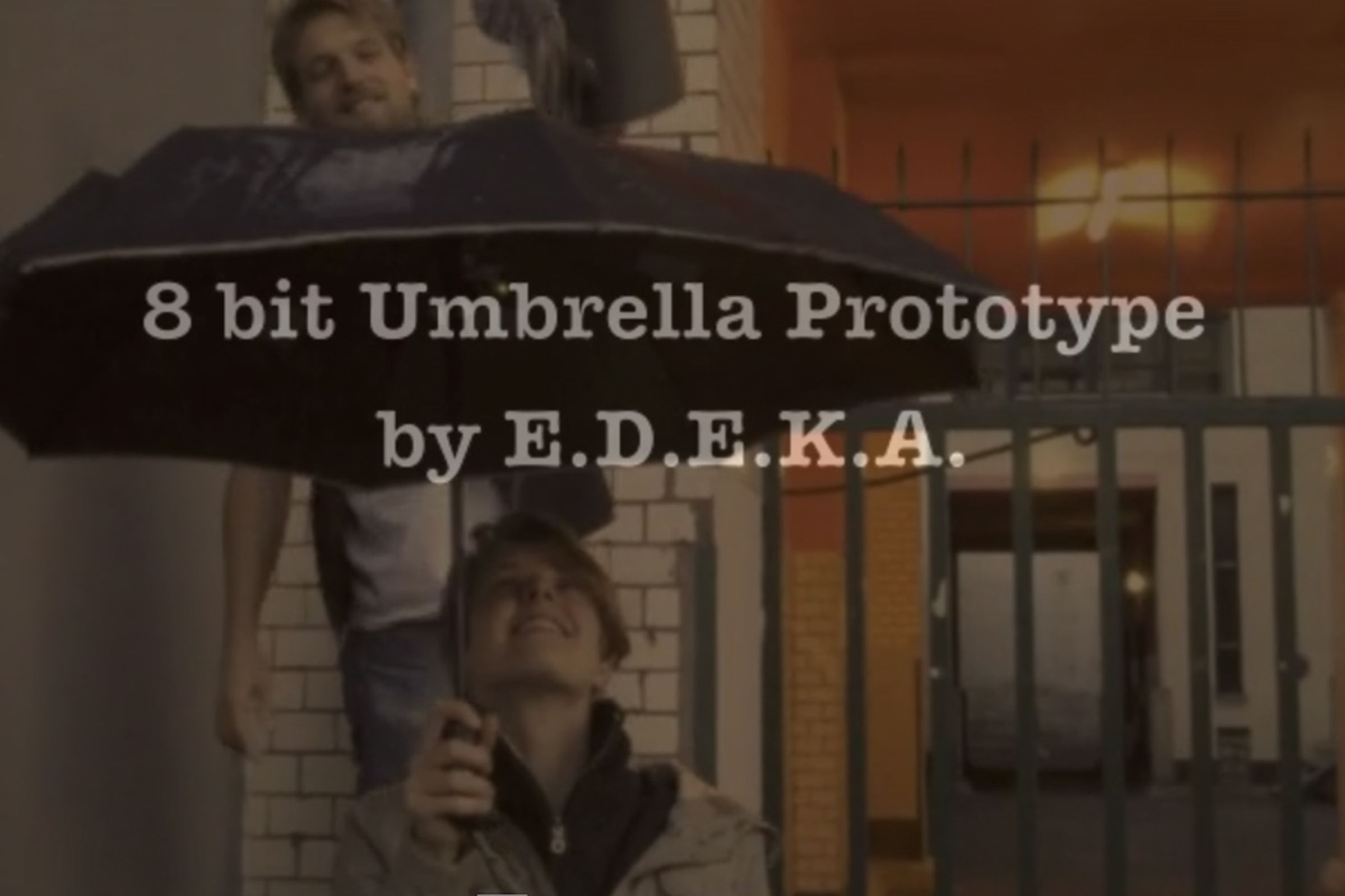 8-bit chiptune umbrella