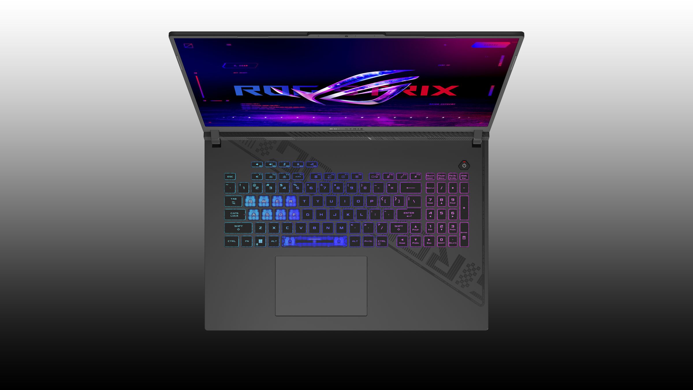 The Strix G 18 will also have configurations with transparent WASD keys.