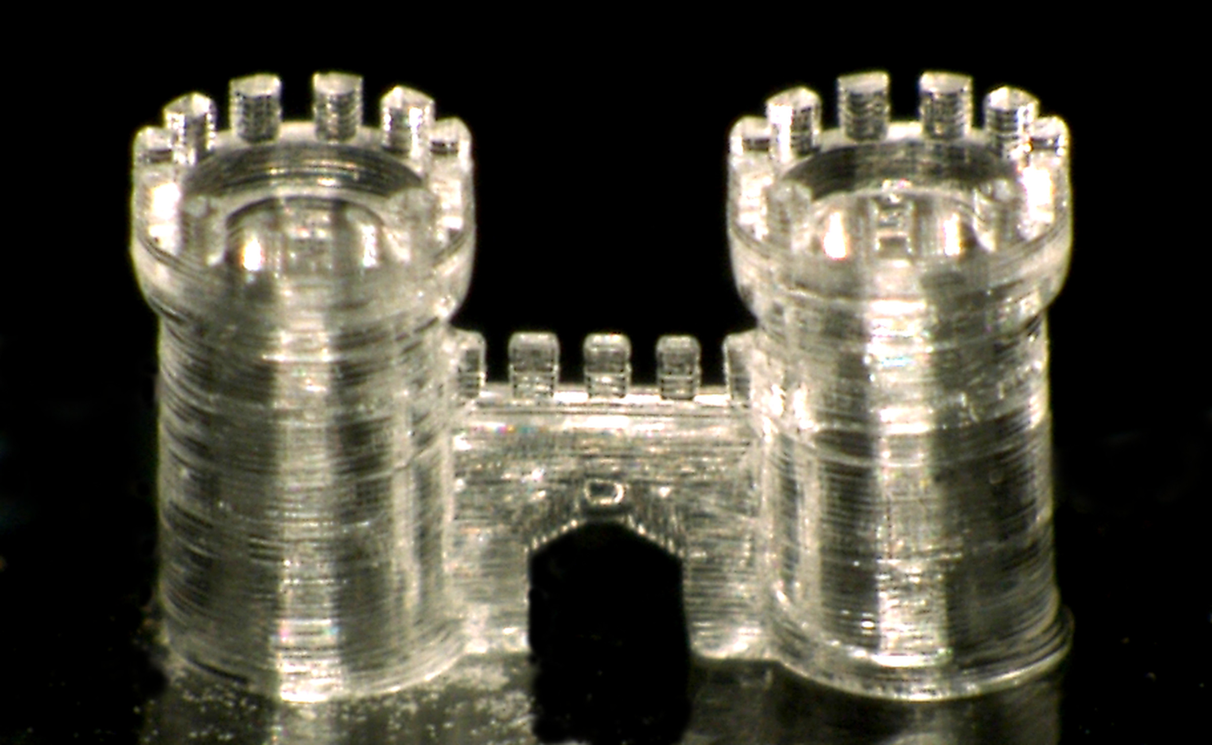 A 3D printed castle gate made by the German researchers