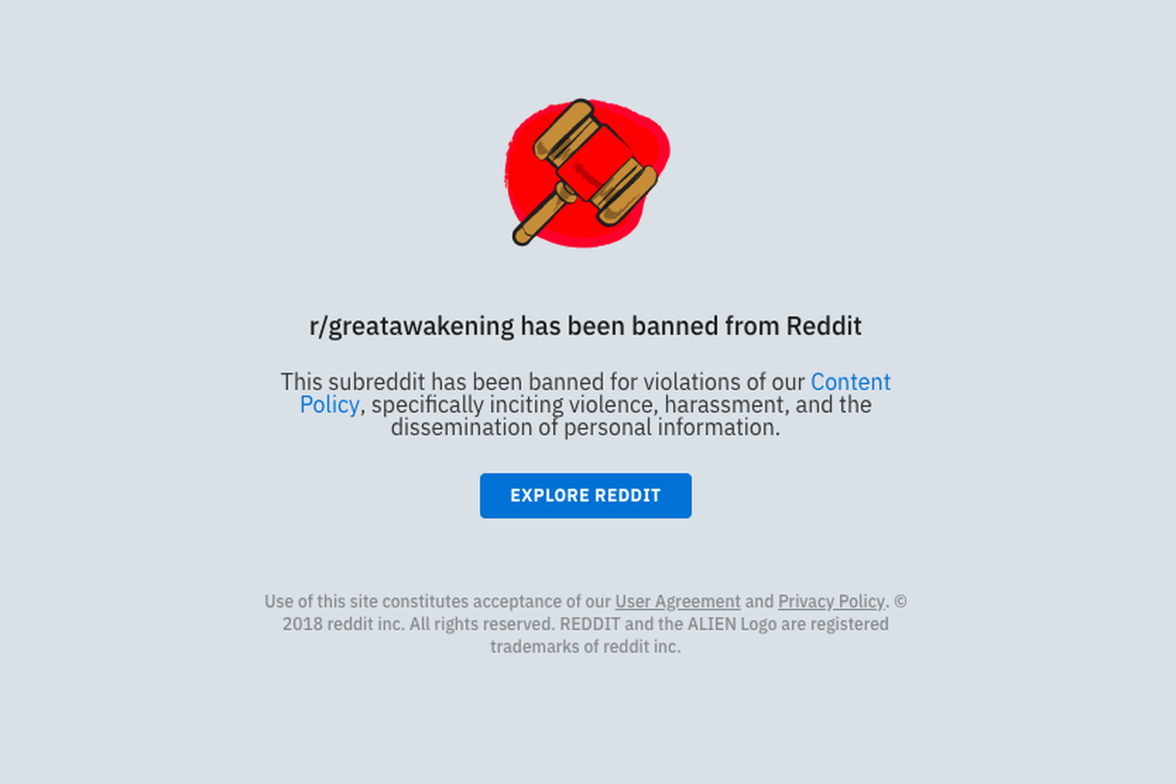 Qanon subreddit banned