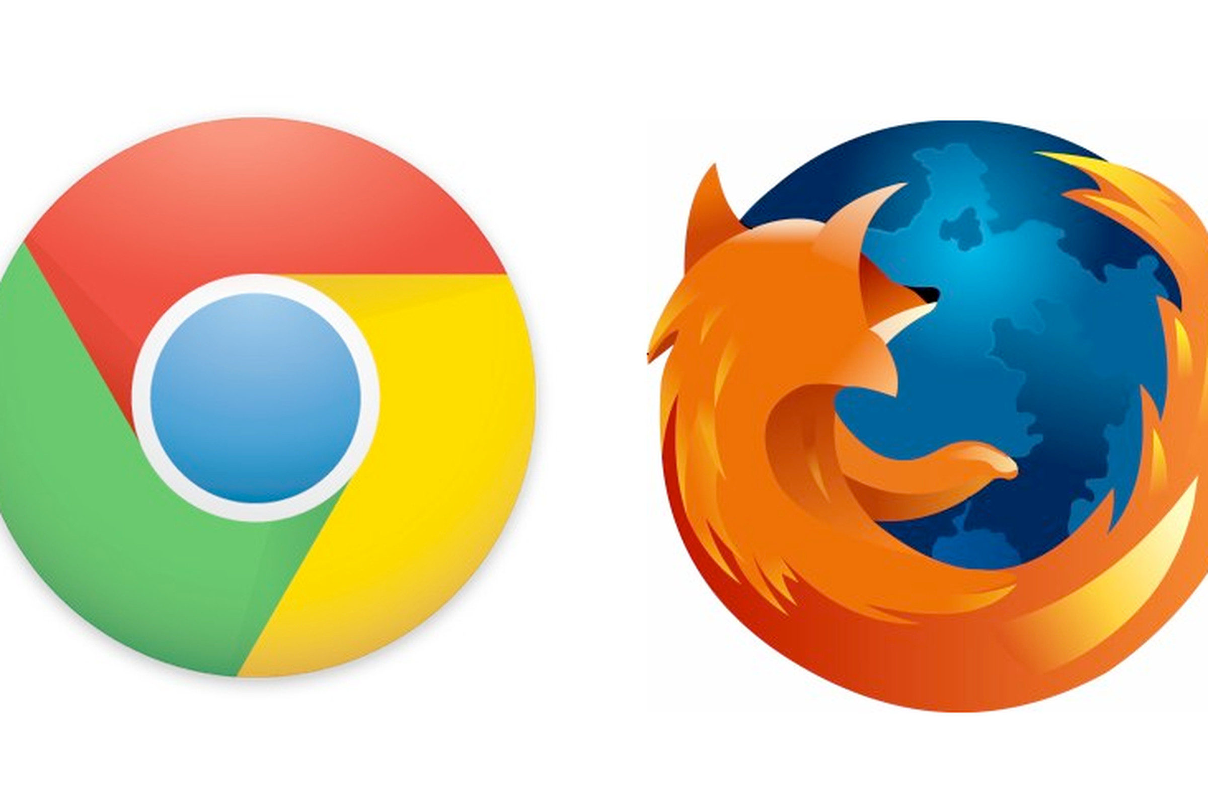 Chrome and Firefox logos