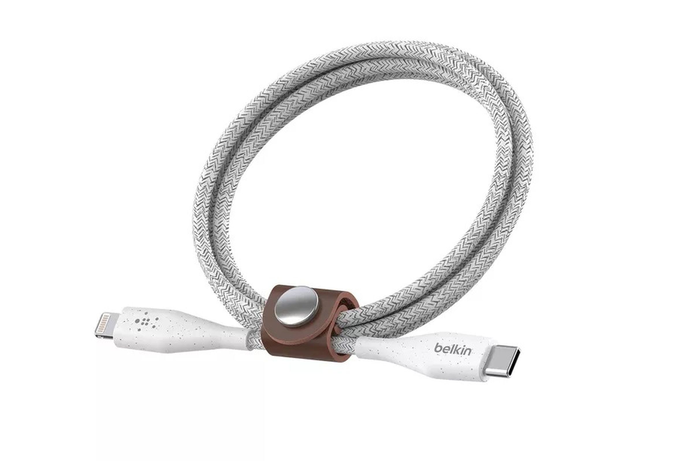 Third-party USB-C to Lightning cables, like this one from Belkin, are finally here.