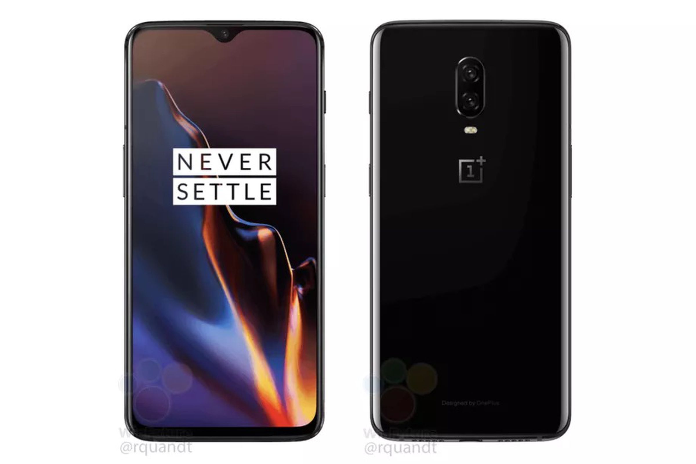 Leaked images of the OnePlus 6T.