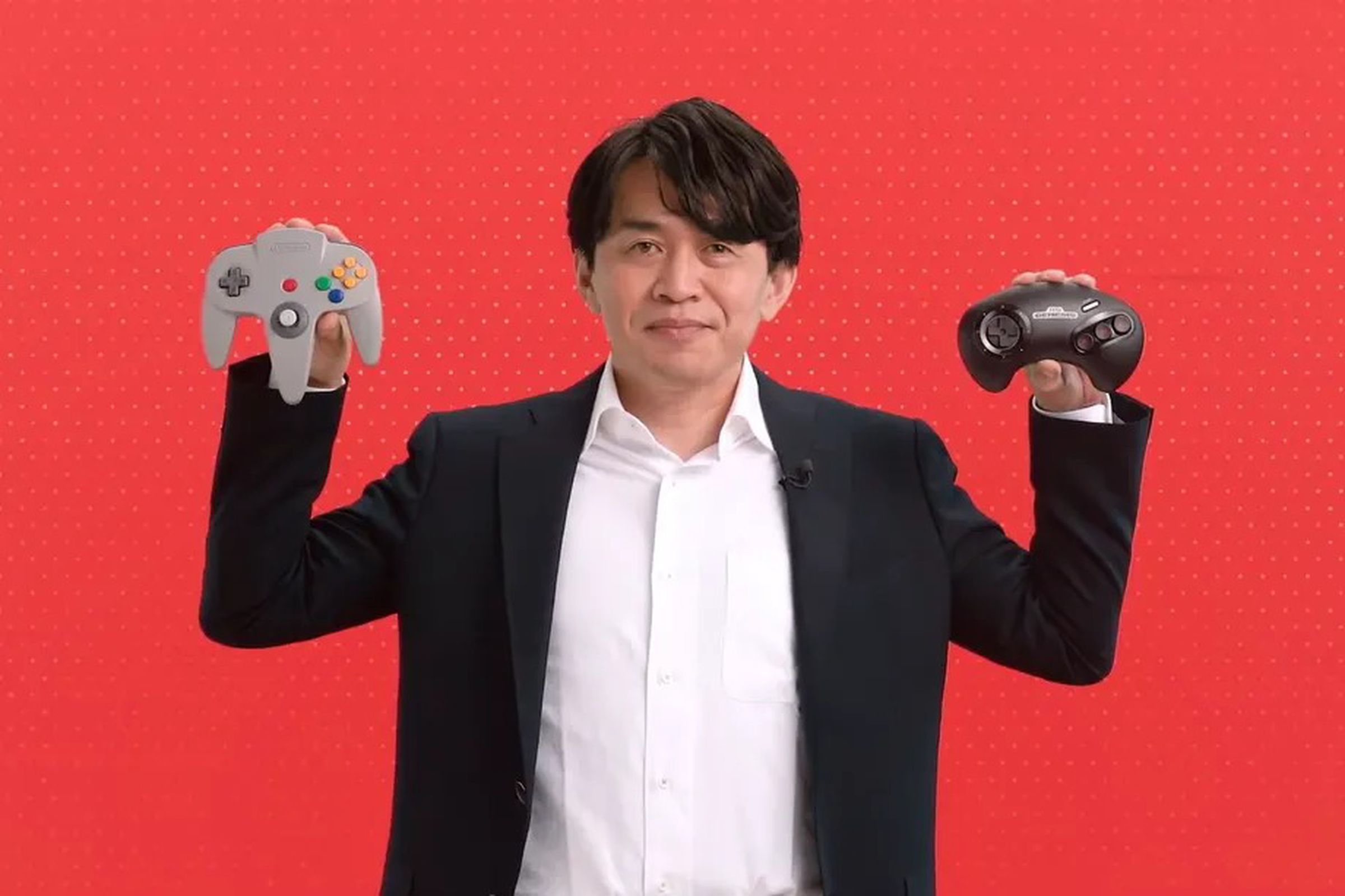 The release also includes Nintendo 64 and Sega Genesis controllers for Switch.