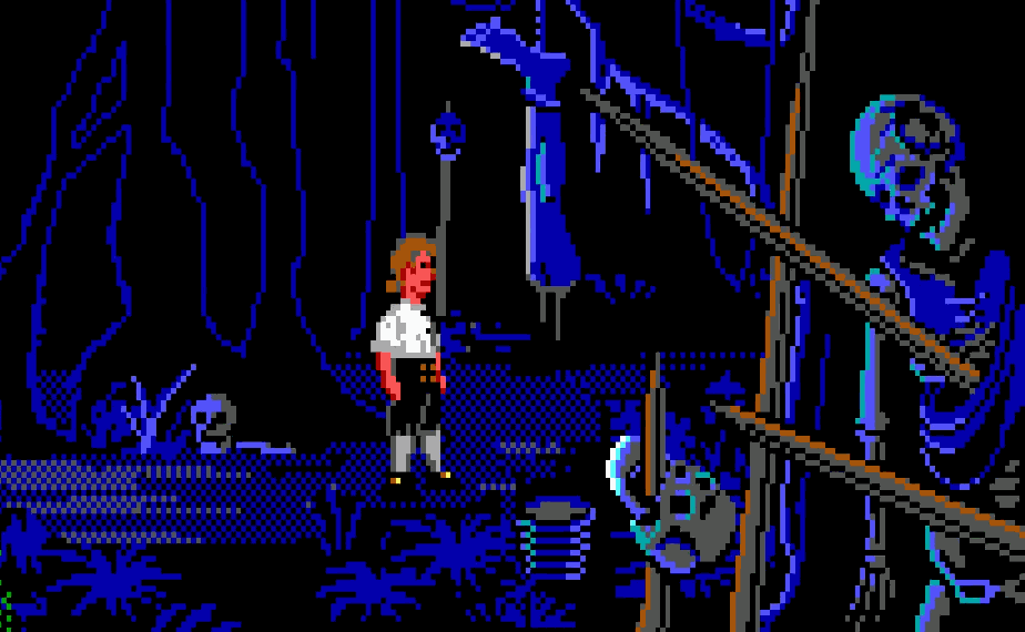 An unused area from the original version of The Secret of Monkey Island that the Foundation restored using original source material