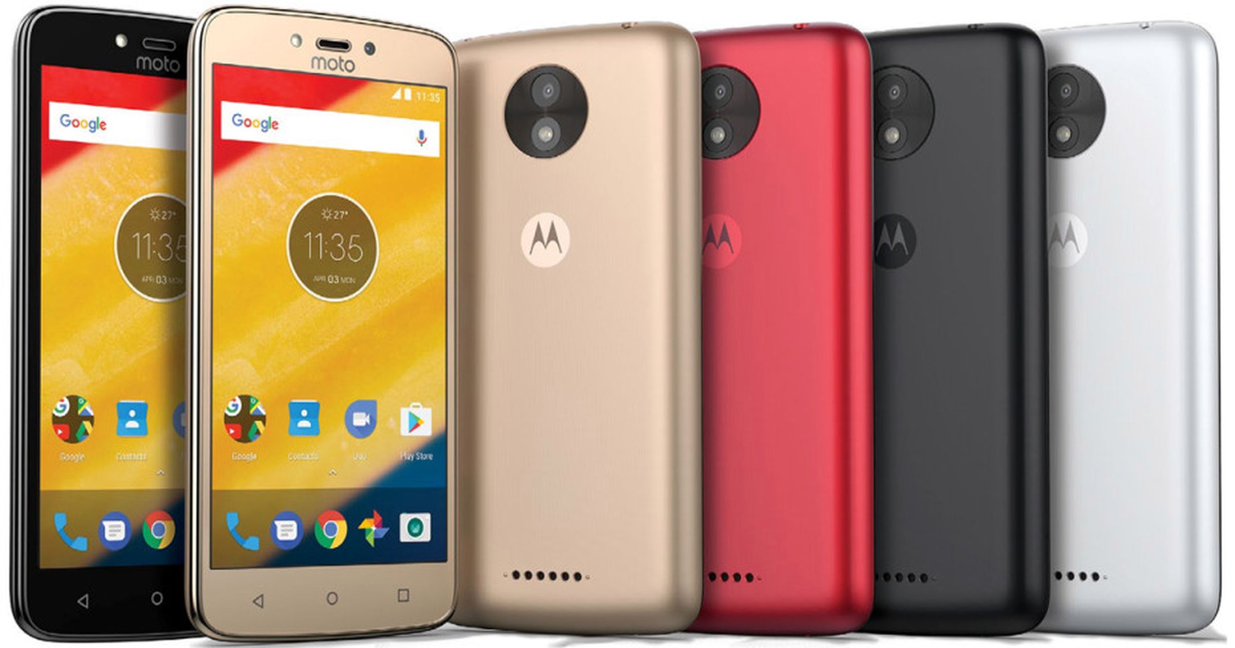 The Moto C and C Plus will be sold in multiple color options. 