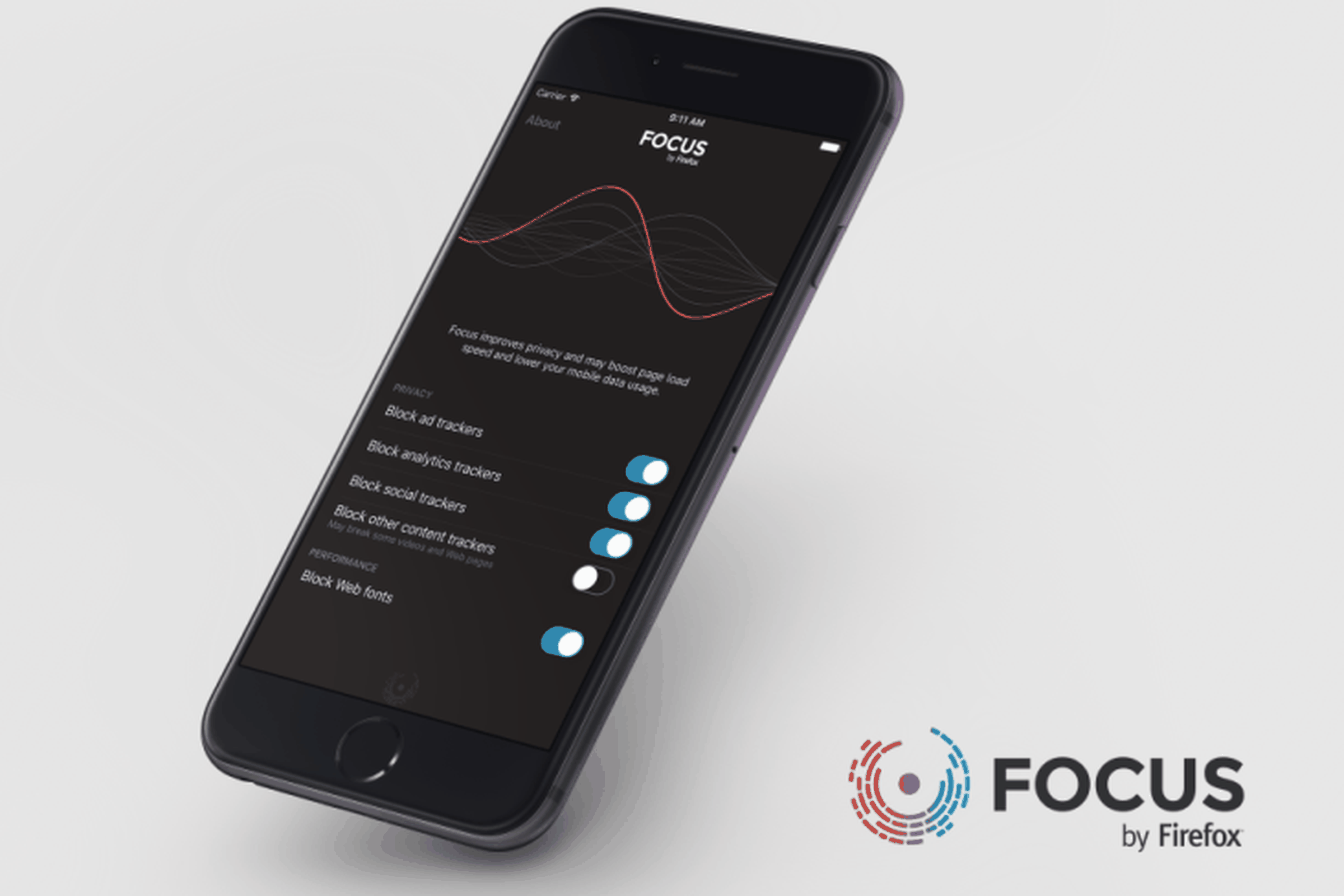 Focus Firefox on iPhone