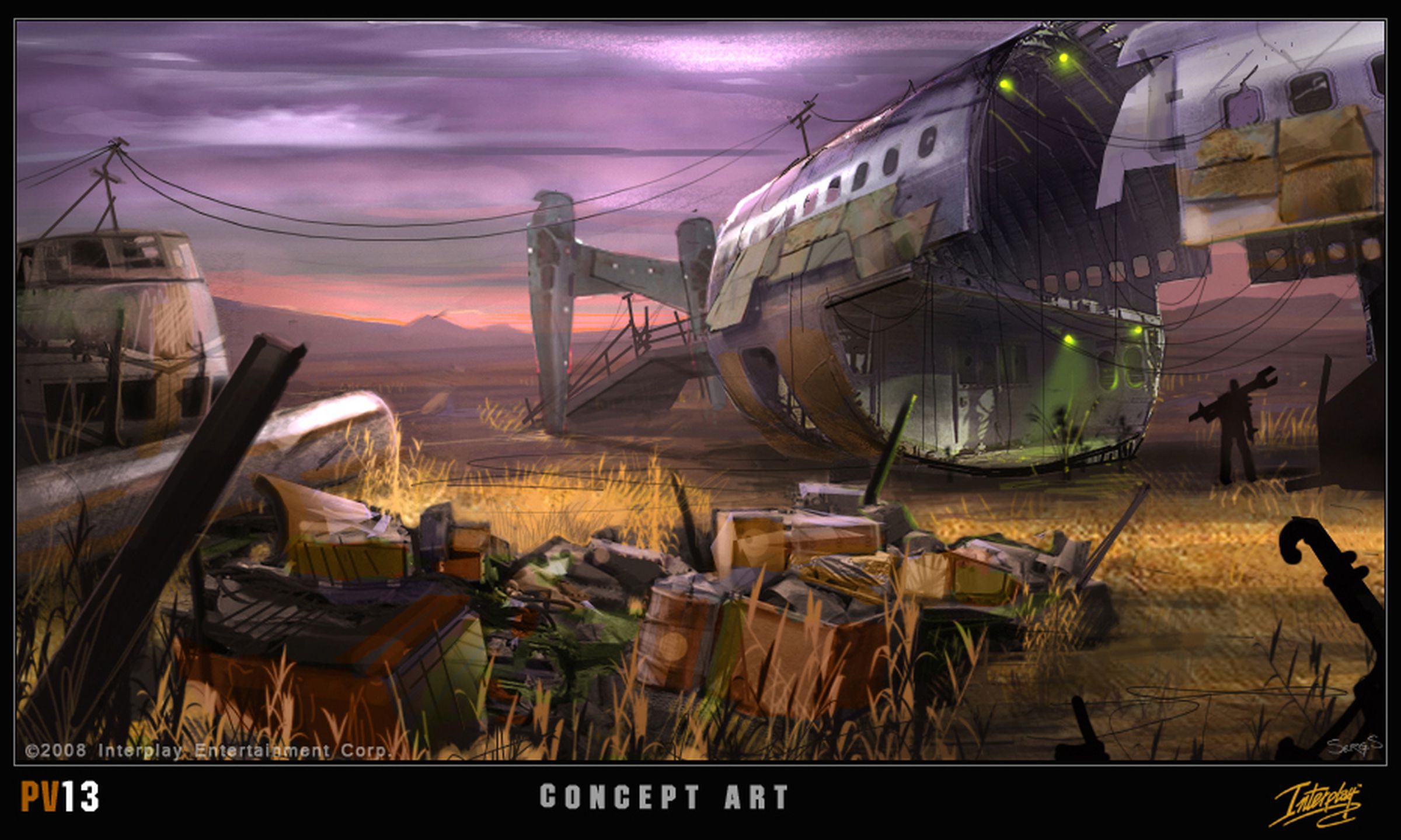 Fallout Project V13 concept art, airplane