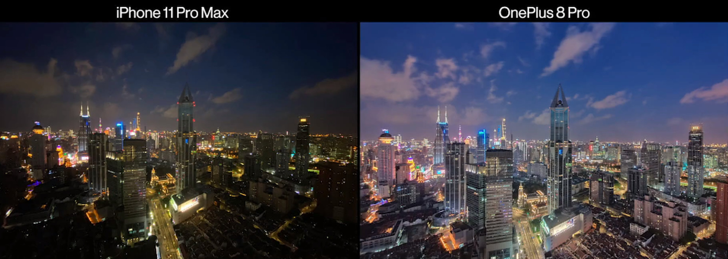 OnePlus’ image comparison.