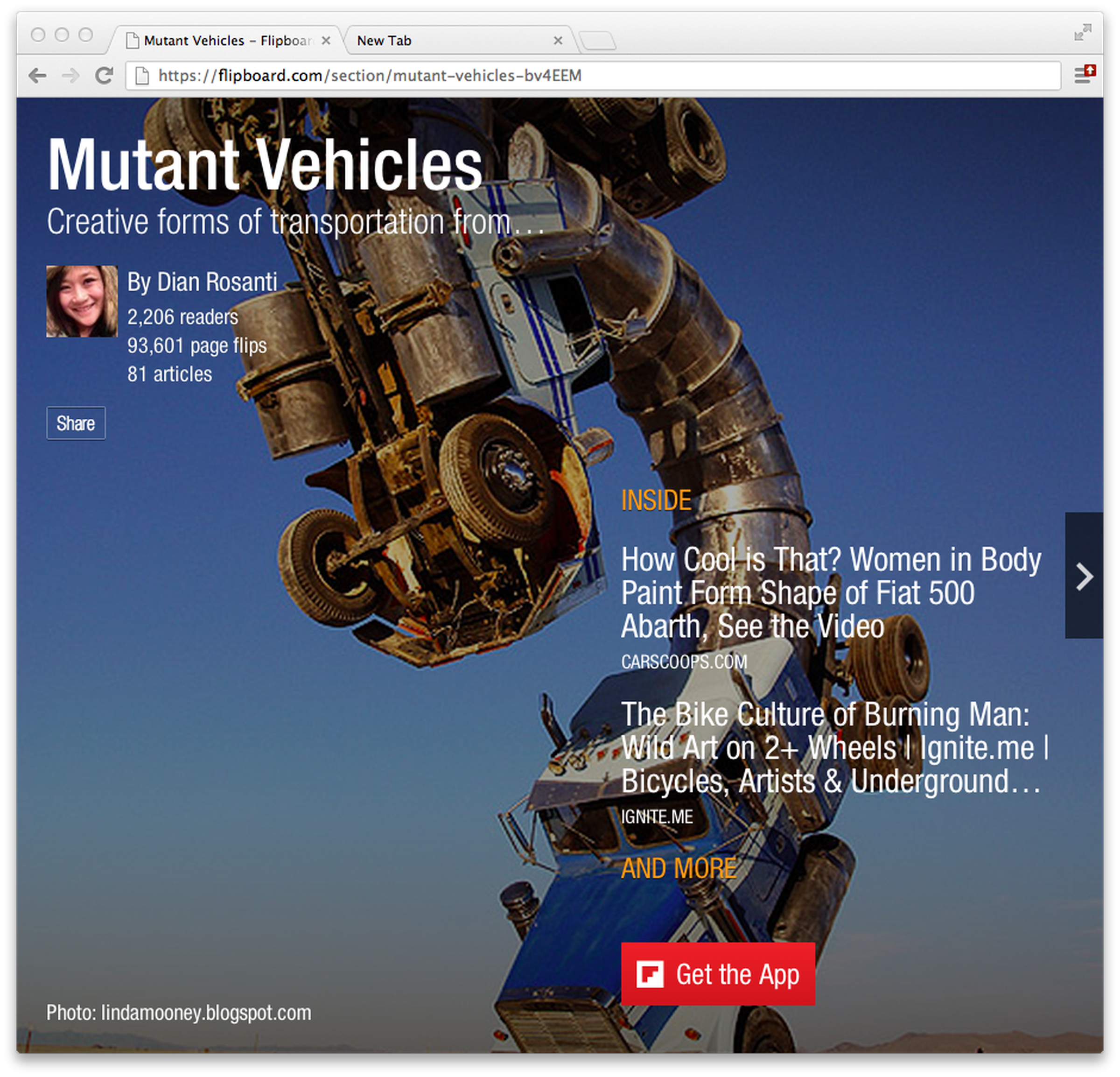 Flipboard desktop magazines