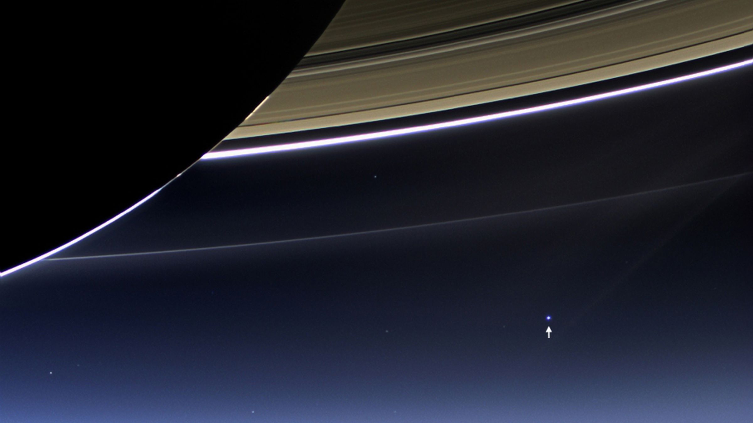 Earth seen from space by NASA's Cassini and MESSENGER spacecraft