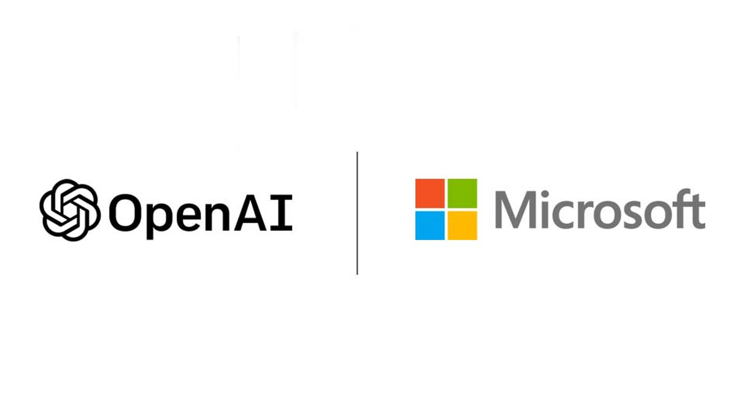 Illustration of Microsoft and OpenAI logos