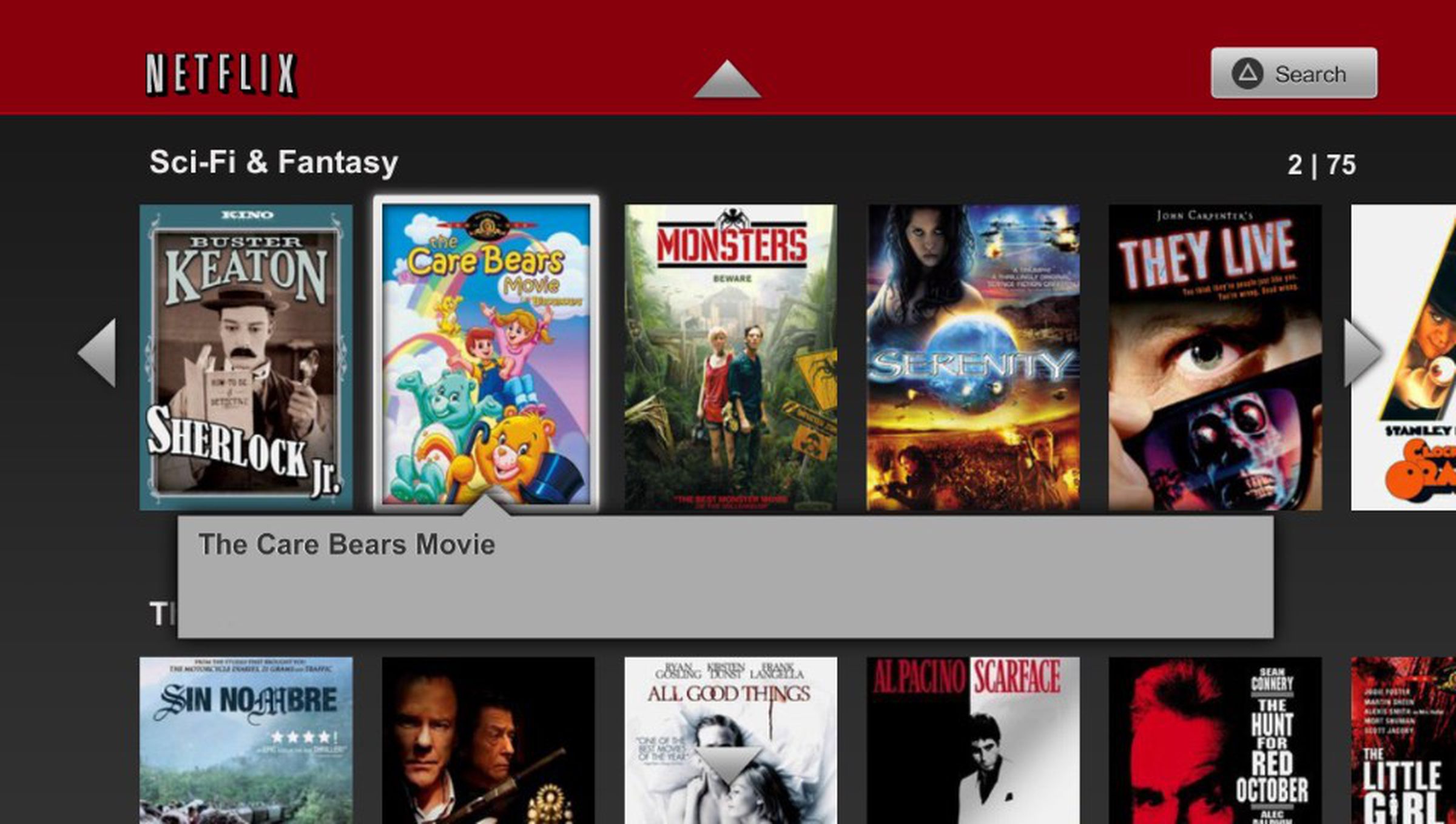 Netflix for PS Vita app screenshots