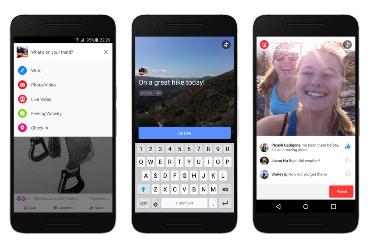 Facebook is bringing live video streaming to Android - The Verge