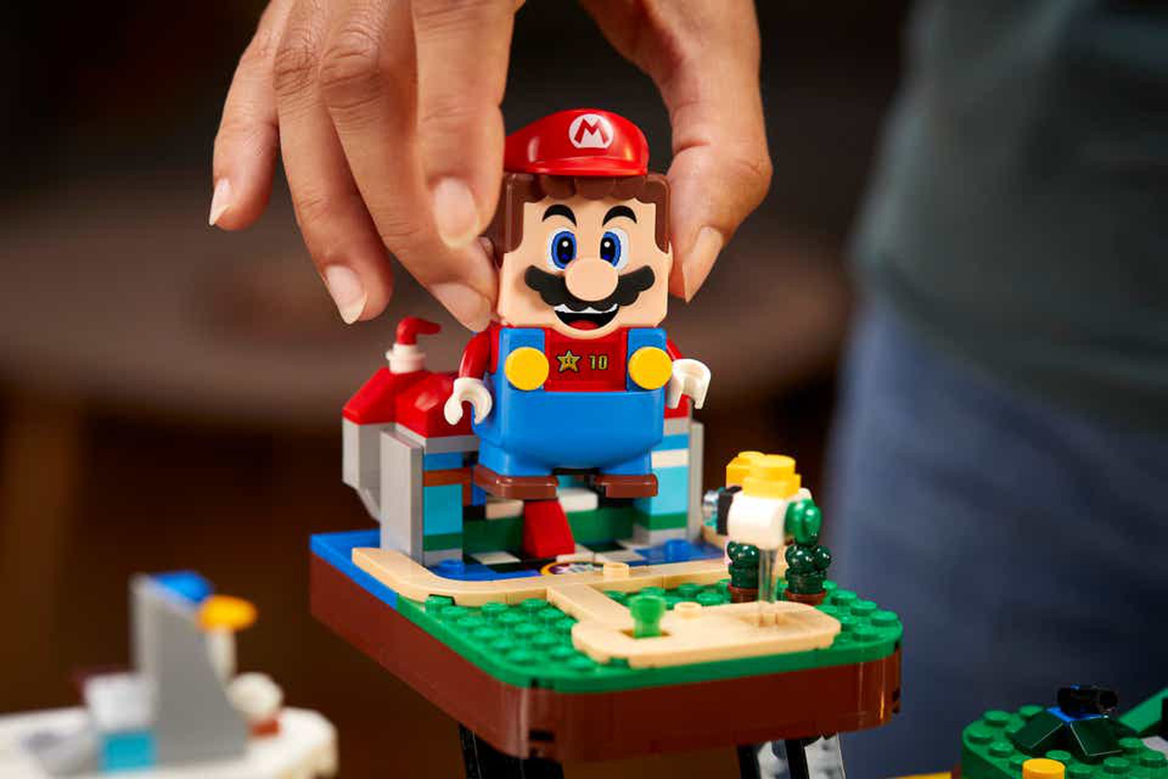 Lego’s previous Mario figures work with the new set.