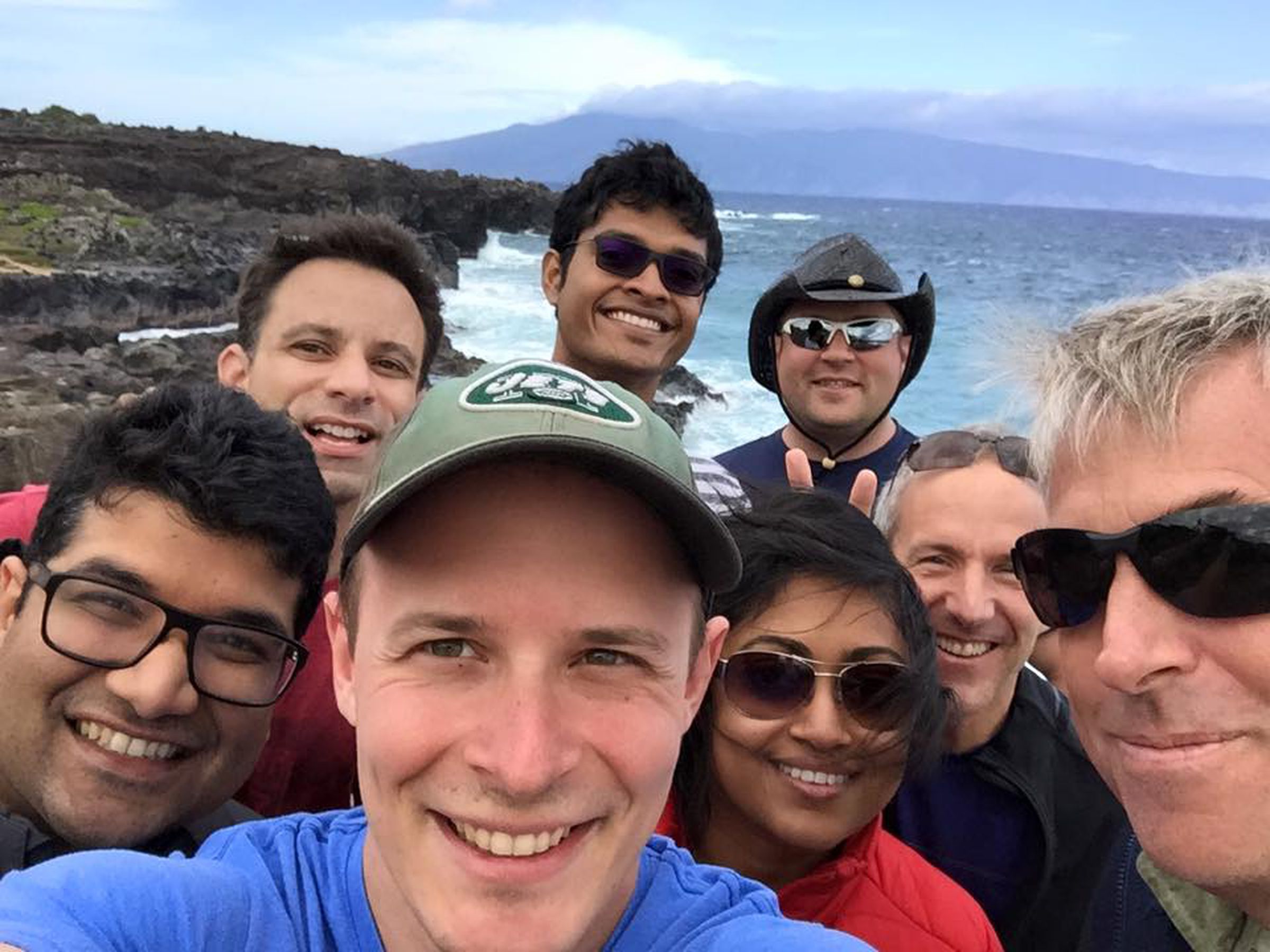 A Microsoft Teams selfie in Hawaii.