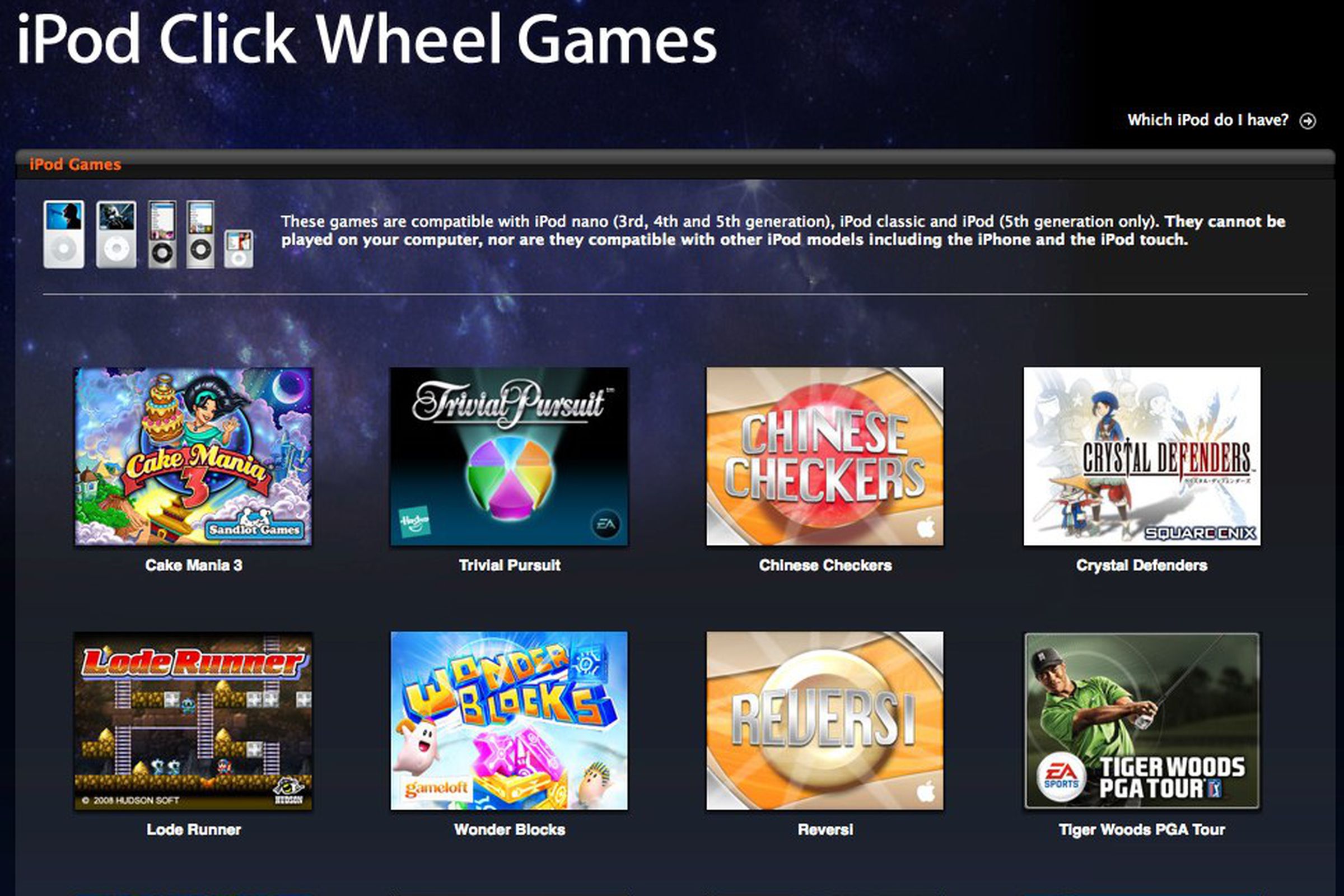iPod Click Wheel Games