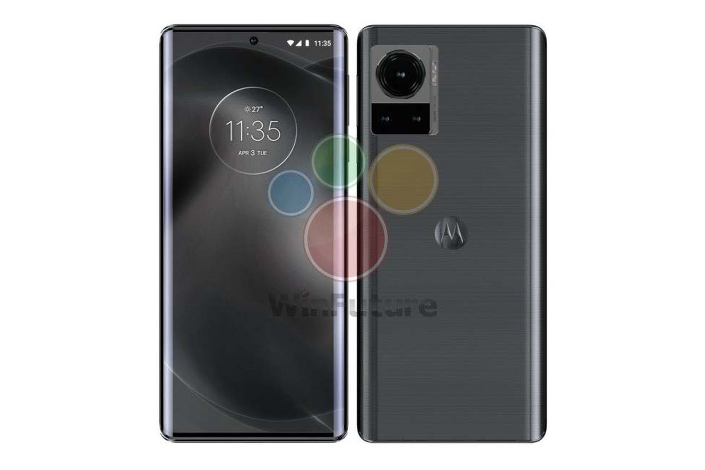 Leaked renders of Motorola’s rumored smartphone.