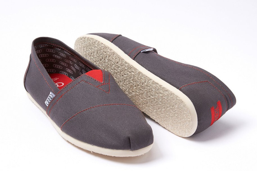 Audi designed a line of shoes with Toms, but you need to buy an Audi to ...