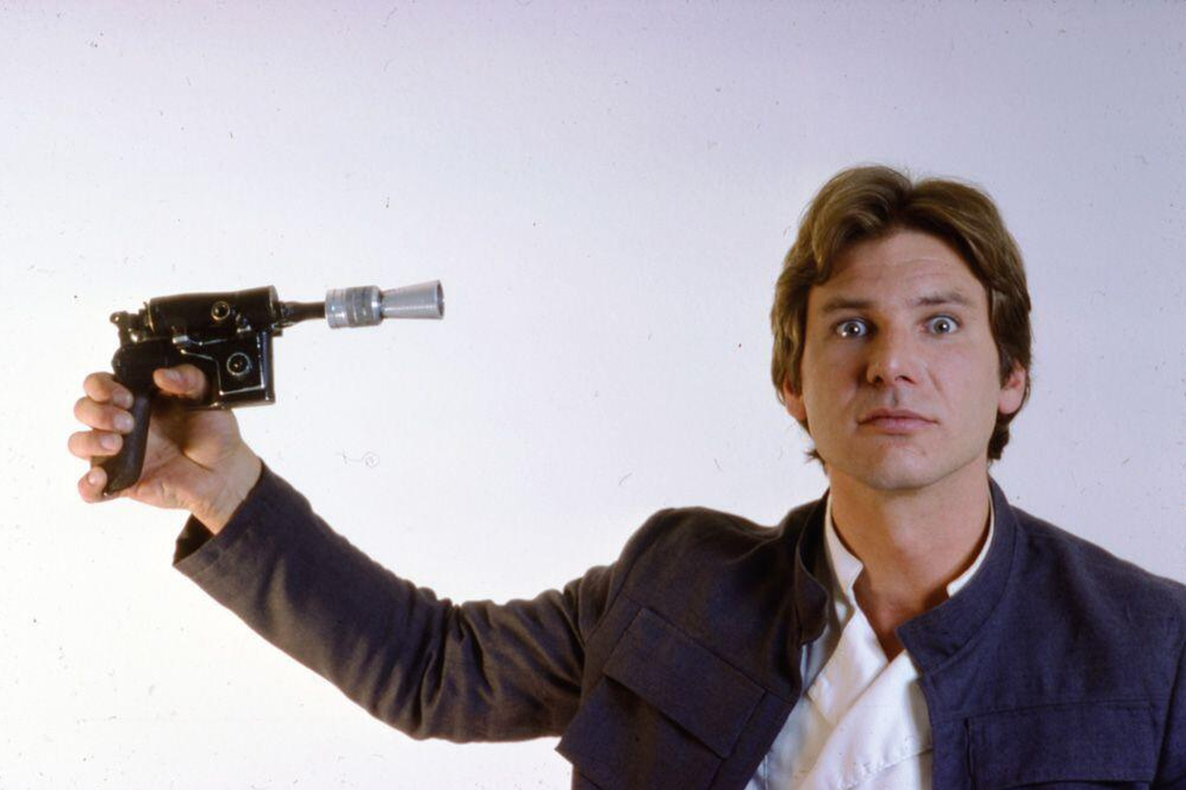 peter mayhew photo of harrison ford han solo