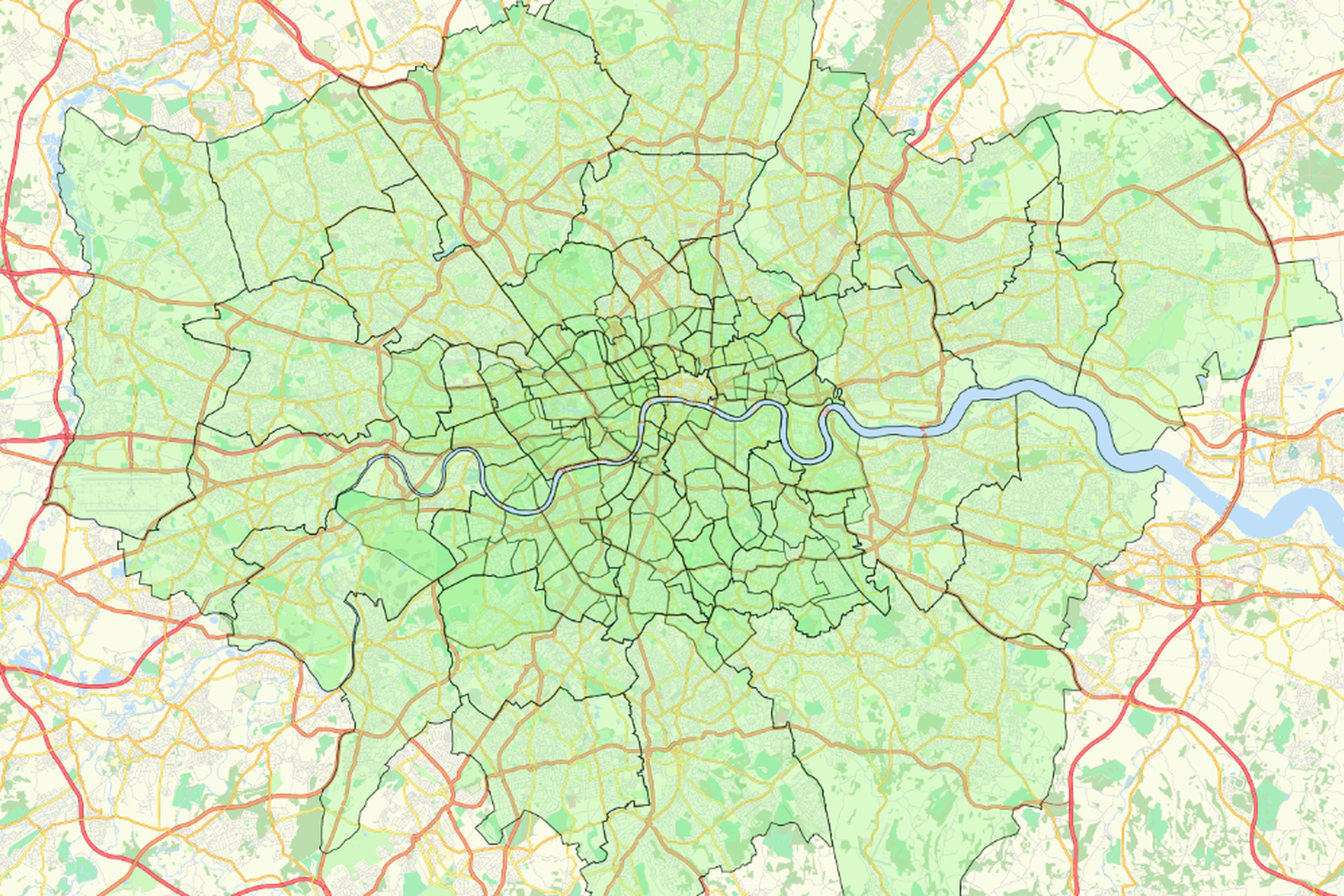 Walker's neighborhood airbnb map of London