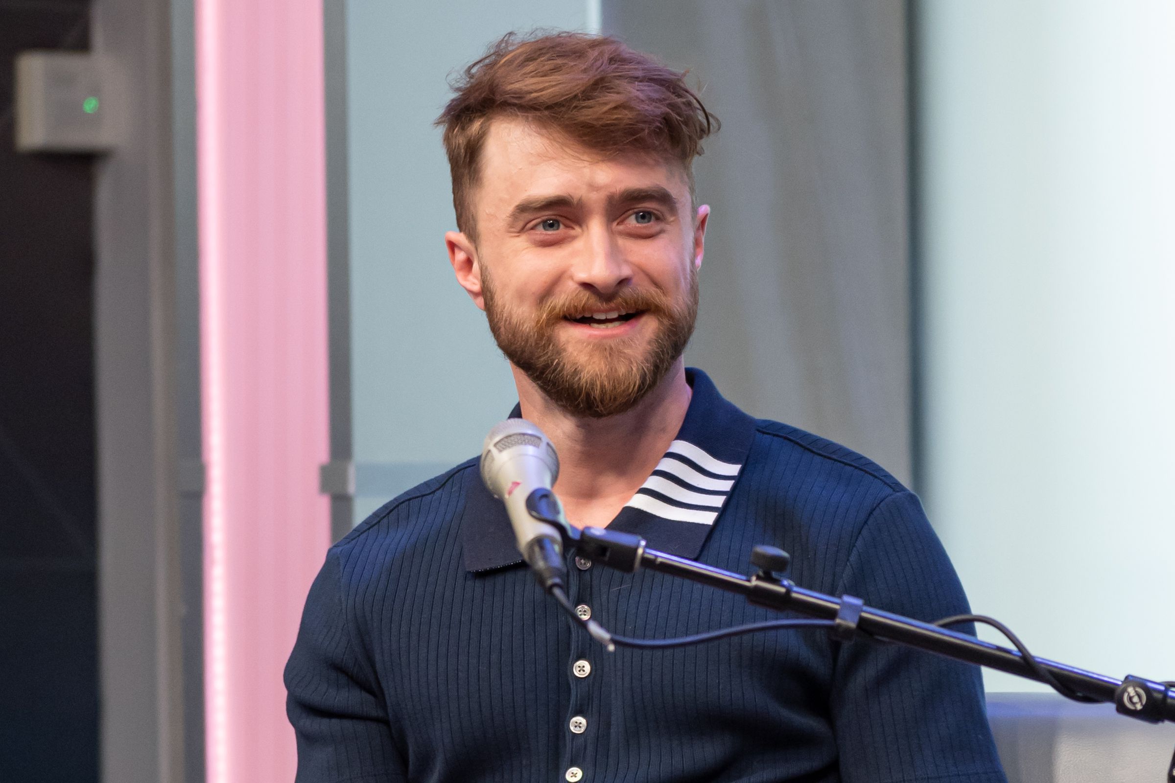 Daniel Radcliffe Talks To Host Hoda Kotb At SiriusXM’s New York Studios