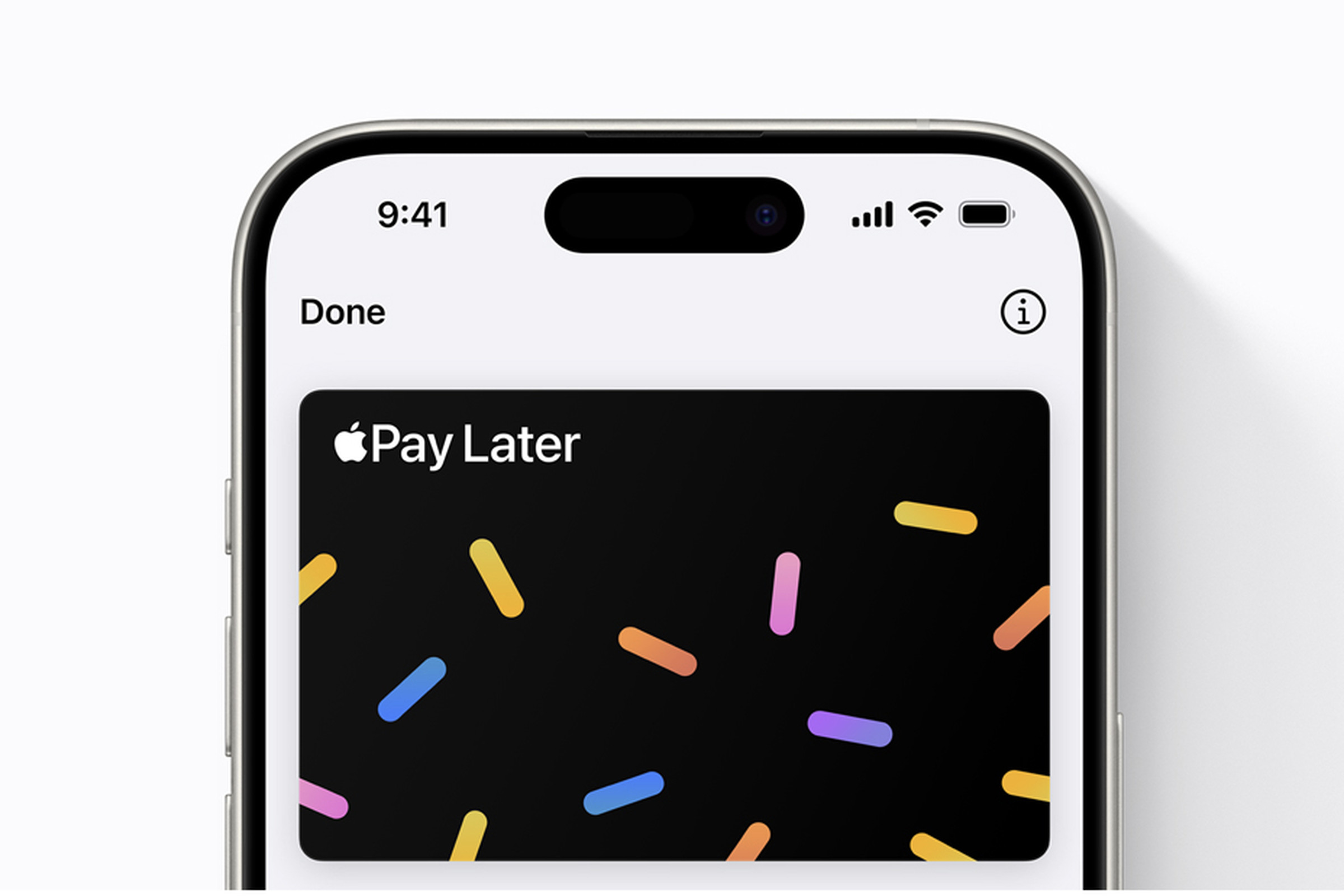 An image showing Apple Pay Later on an iPhone