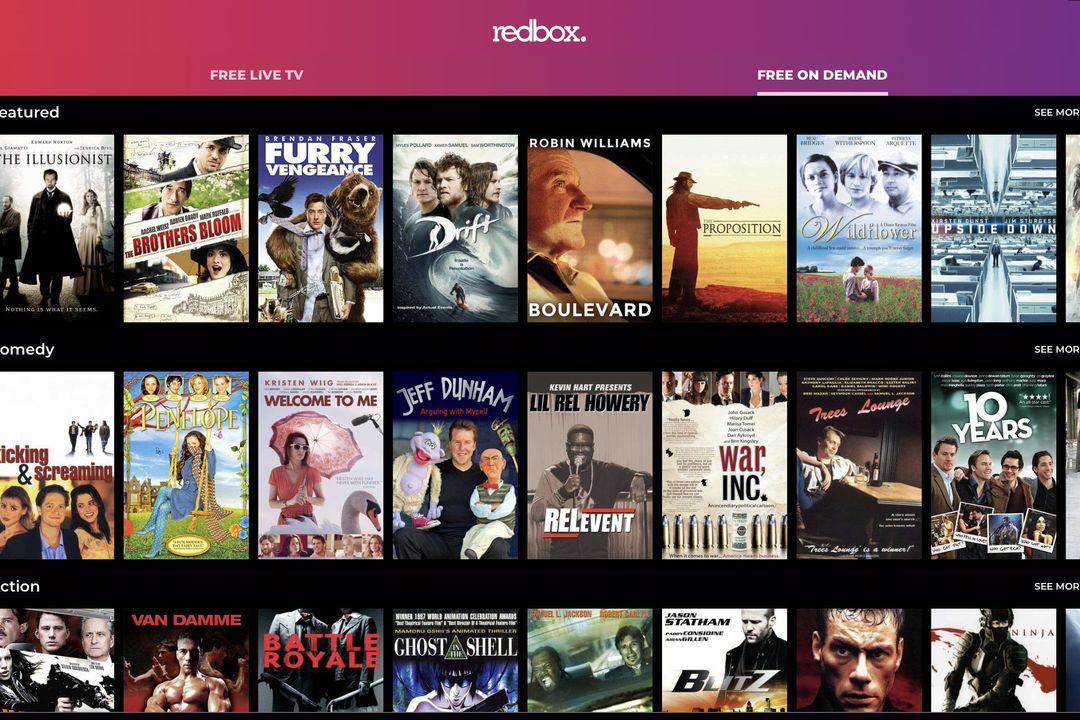 Redbox’s free adsupported streaming service adds ondemand movies