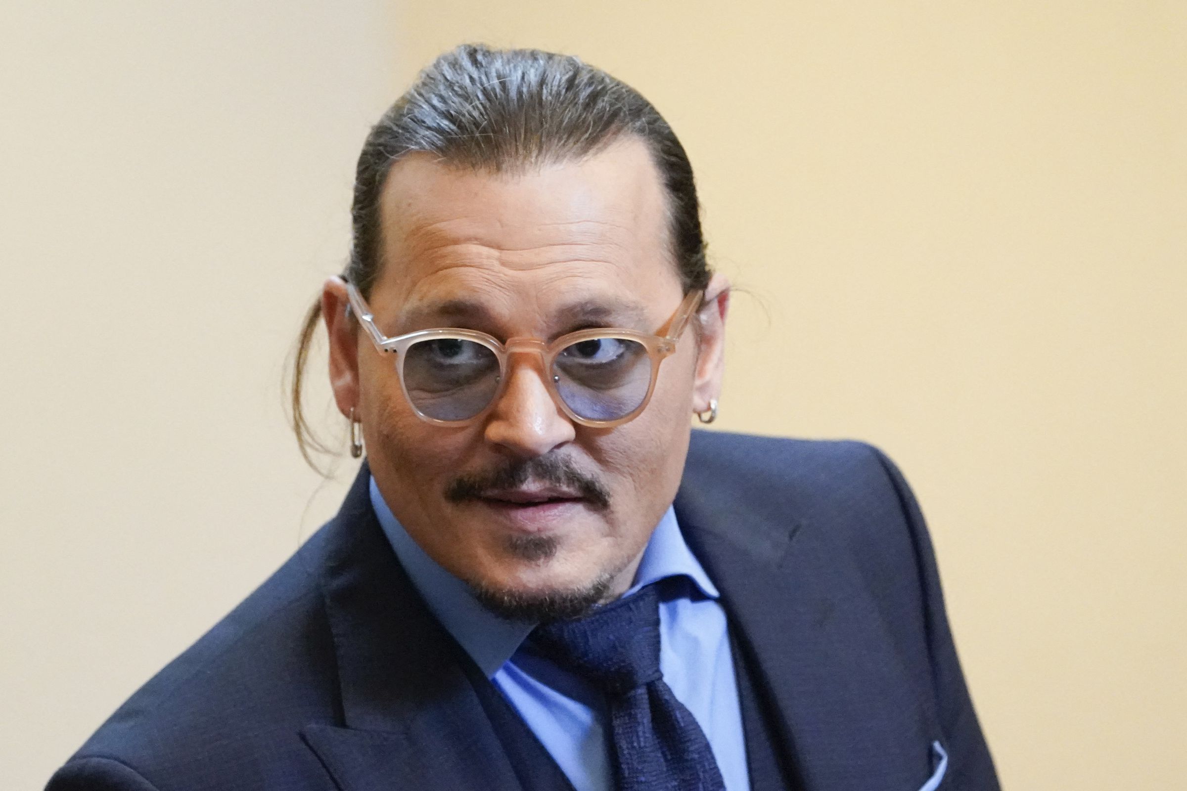 Actor Johnny Depp appears in the courtroom at the Fairfax County Circuit Courthouse in Fairfax, Virginia, on May 27th, 2022.