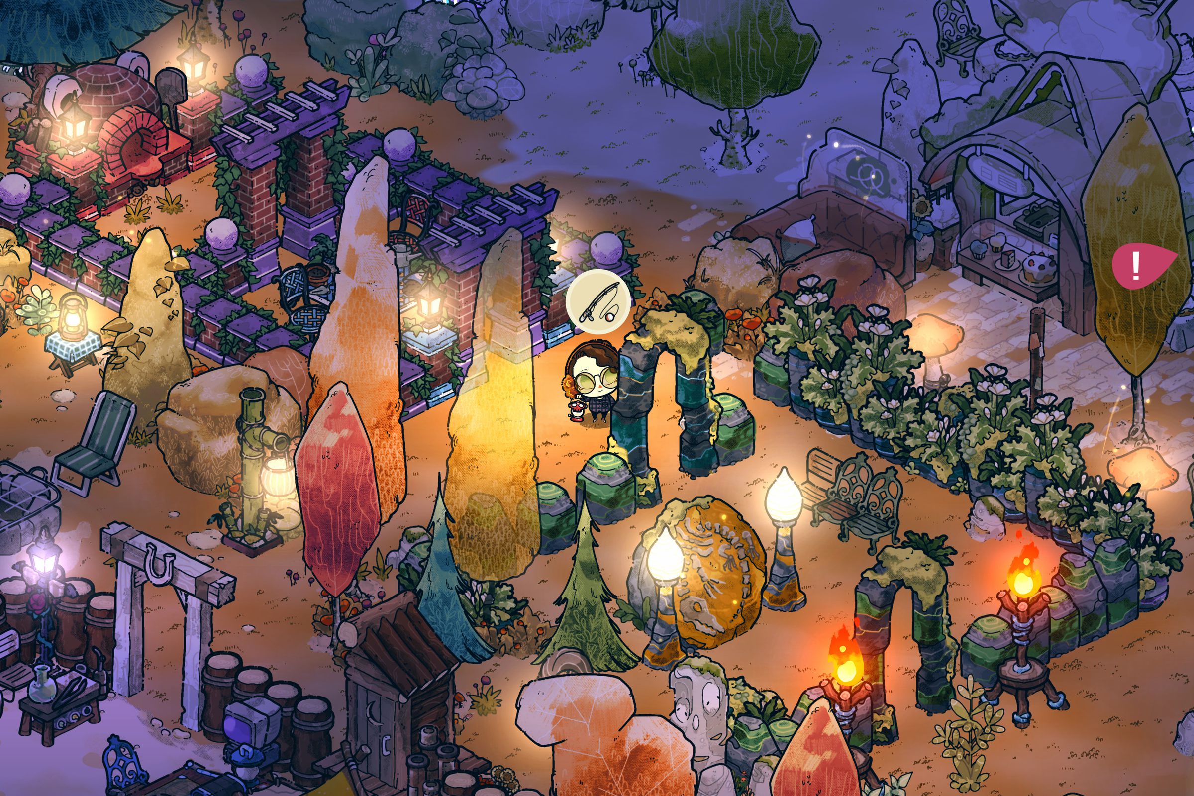 A screenshot from Cozy Grove.
